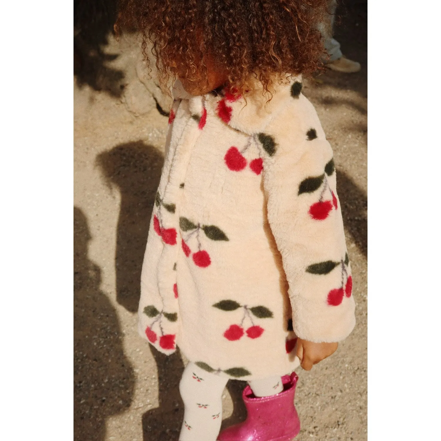 Konges Sl?jd Ma Grande Cerise Fuzzie Coat Grs Fashion Vibe Protective Outerwear