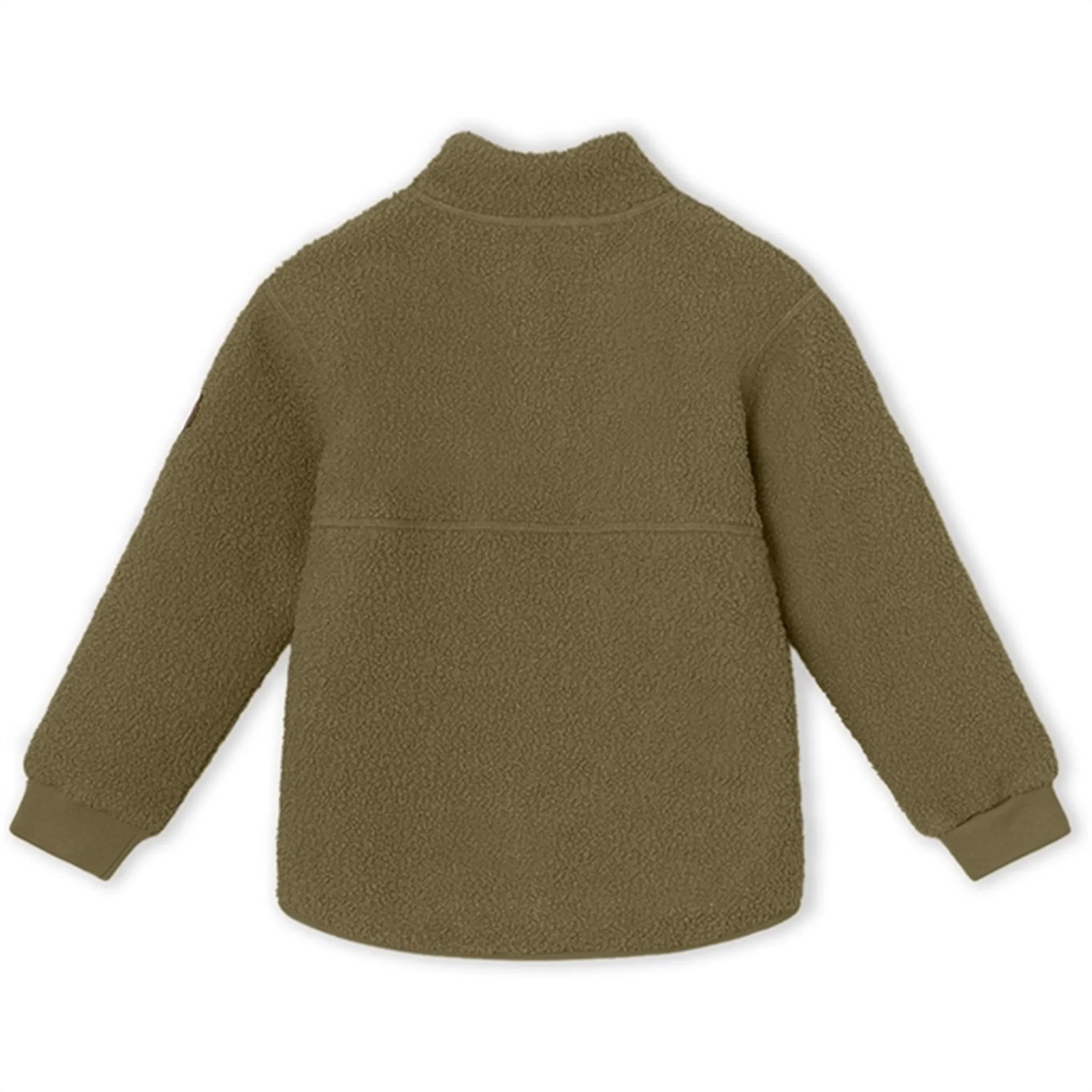 MINI A TURE Saleh Teddy Fleece Jacket Capers Green Wireless Headphone Pocket