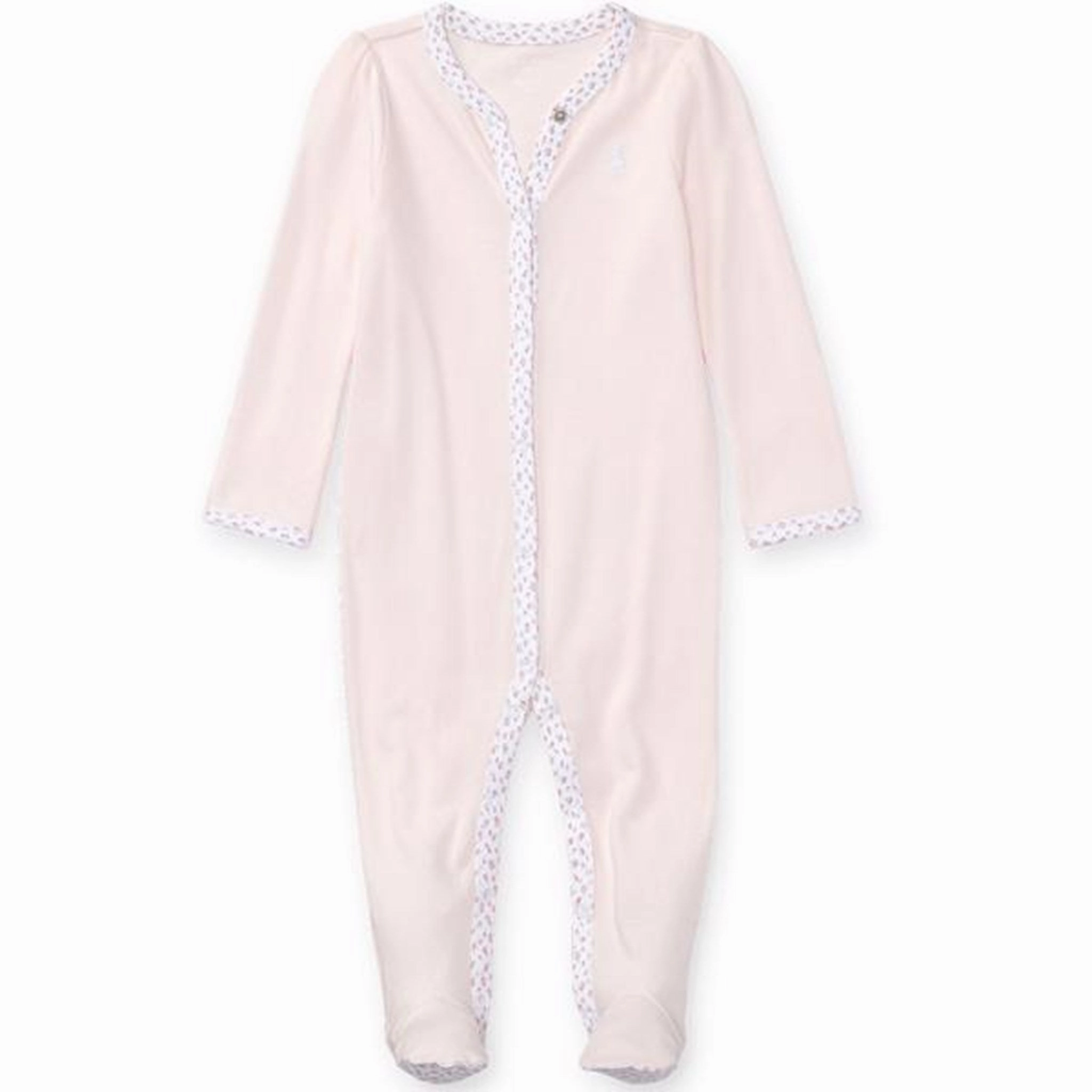 Loose Flexible Polo Ralph Lauren Baby Girl One Piece Coverall Delicate Pink