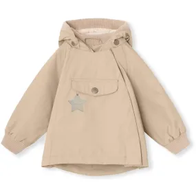 Ribbed Knit Cuffs Sophisticated MINI A TURE WAI Spring Jacket Sesame