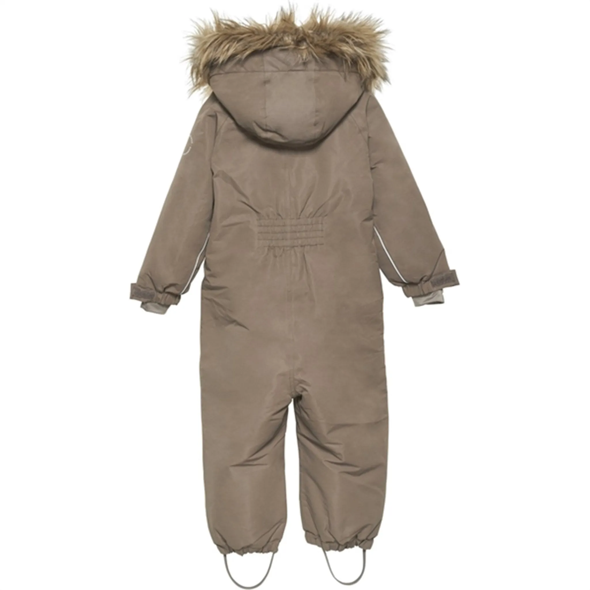 Hidden-Pocket High-Fashion En Fant Snow Suit m. Faux Fur Chocolate Chip