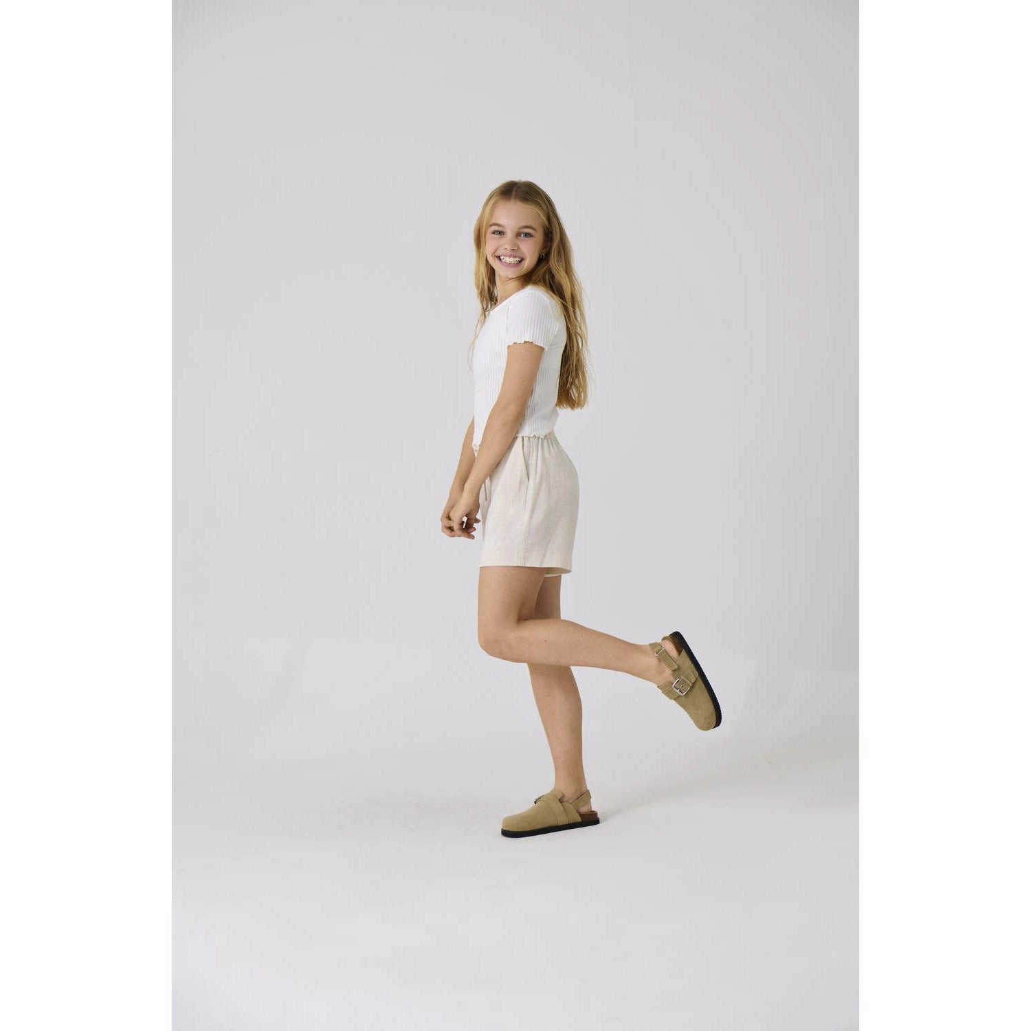 kids ONLY Moonbeam Siesta Pullup Linen Blend Shorts Pants Noos Stylish Design school wear