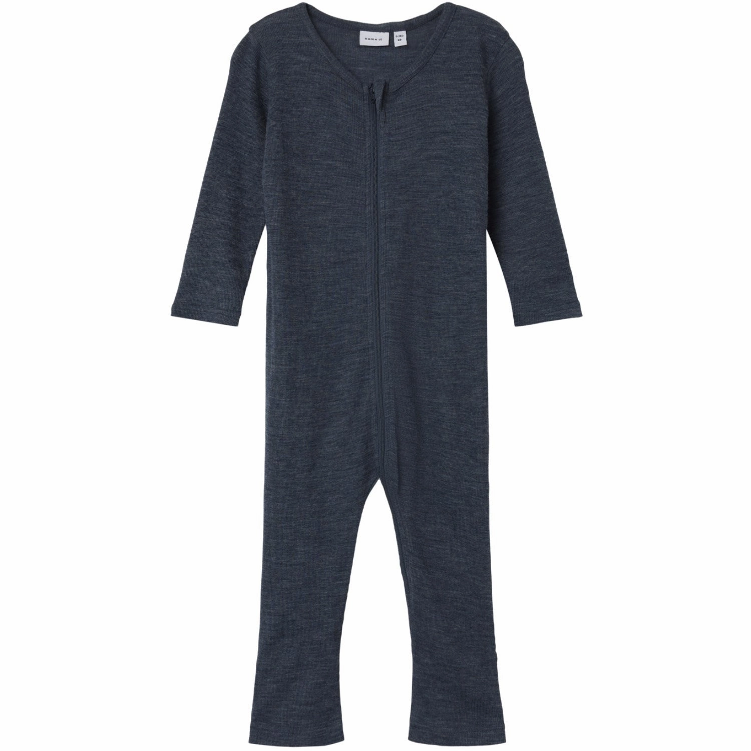 Name It Ombre Blue Wossa Wool/Silk Rib Nightsuit Minimal Vacation Simple Neutral