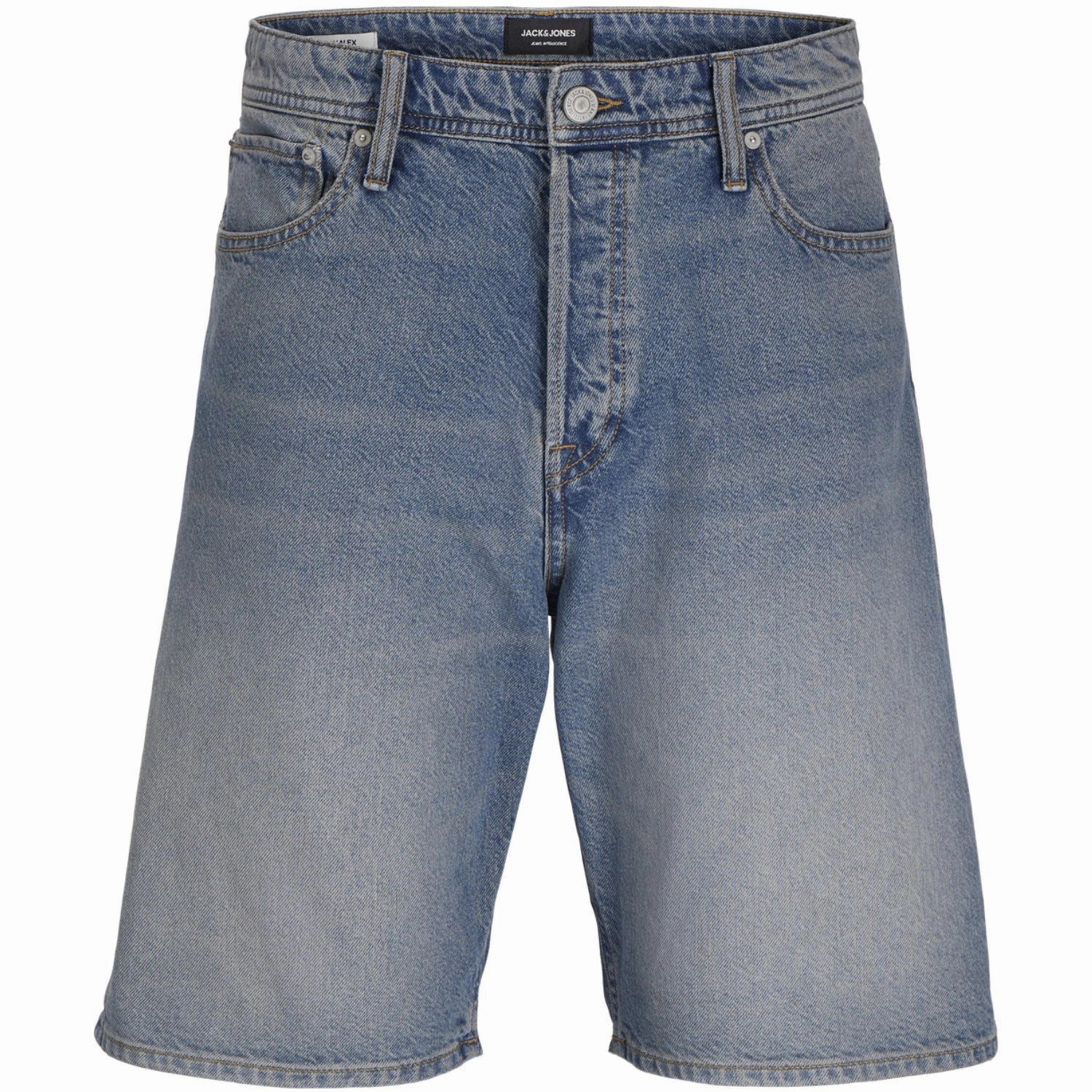 Reflective accents Go Casual Jack & Jones Junior Blue Denim Alex Original Shorts Sq 171