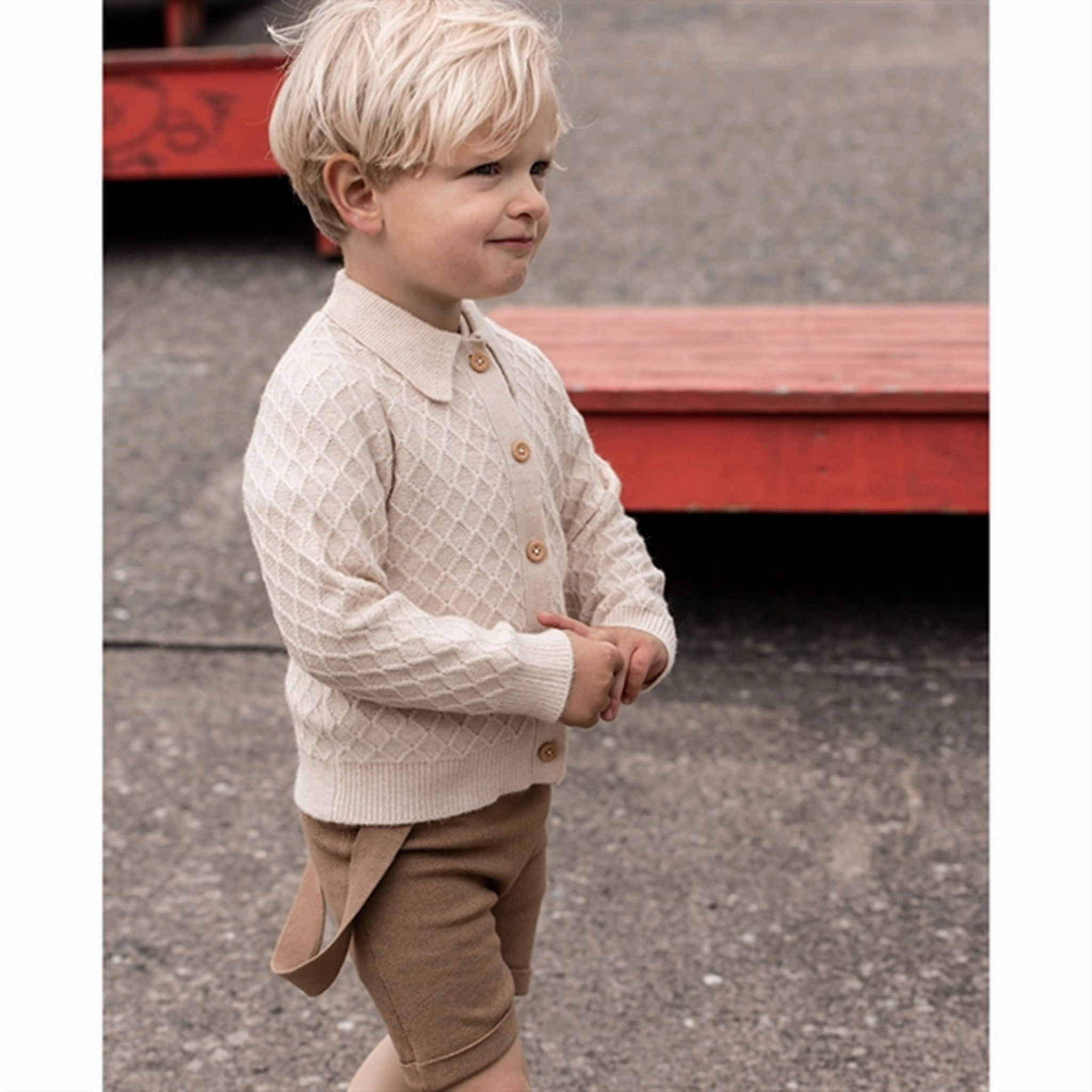 Fliink Tigers Eye Favo Knitted Shorts Fastening Closure