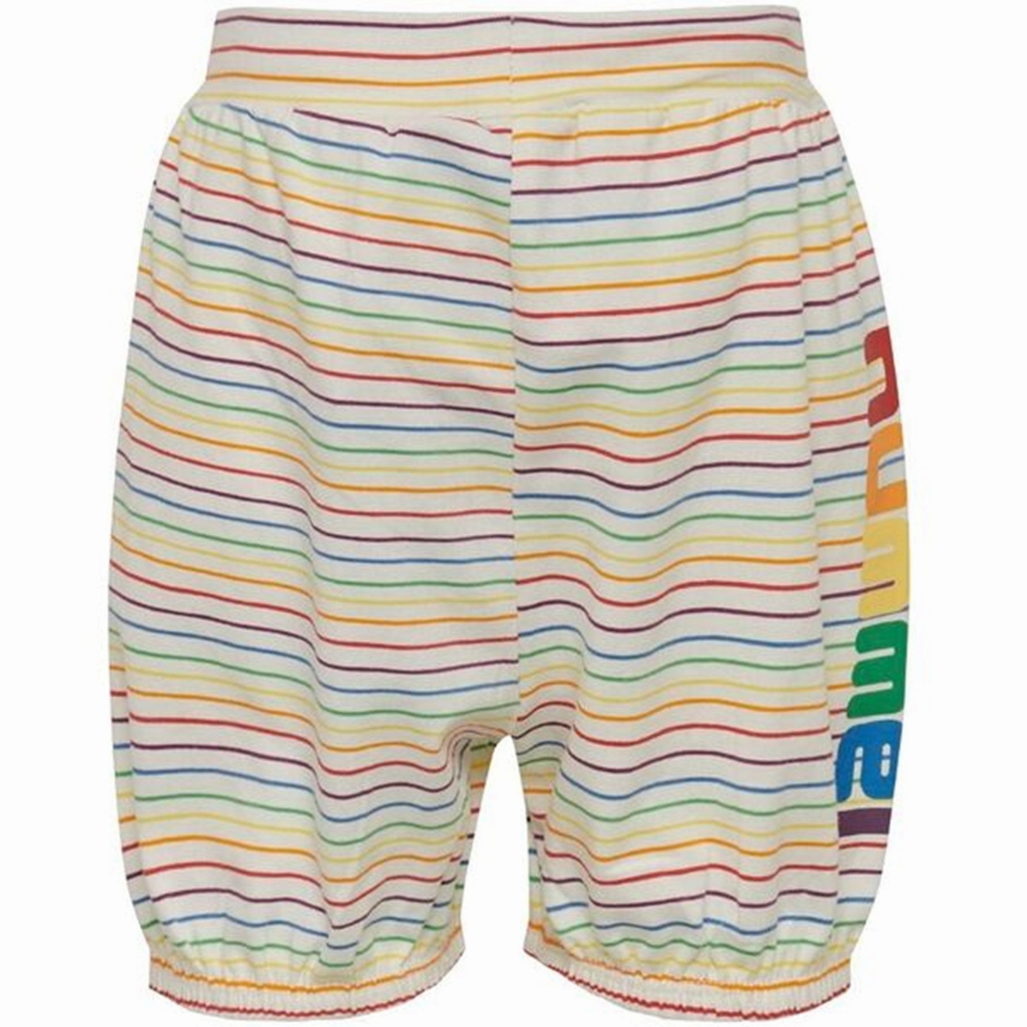 Rubberized Grip Waistband Sporty Style Hummel Dream Whisper White Shorts