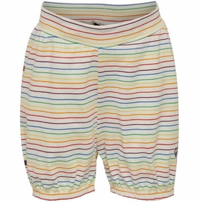 Hummel Dream Whisper White Shorts stripe design RollUpFasten