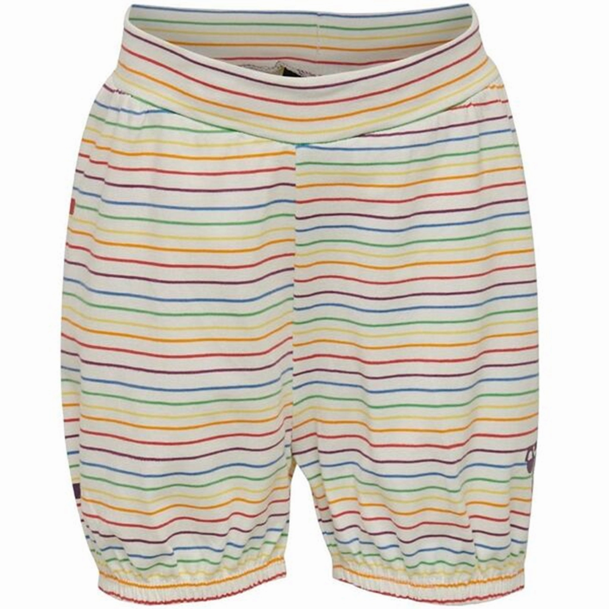 Hummel Dream Whisper White Shorts stripe design RollUpFasten