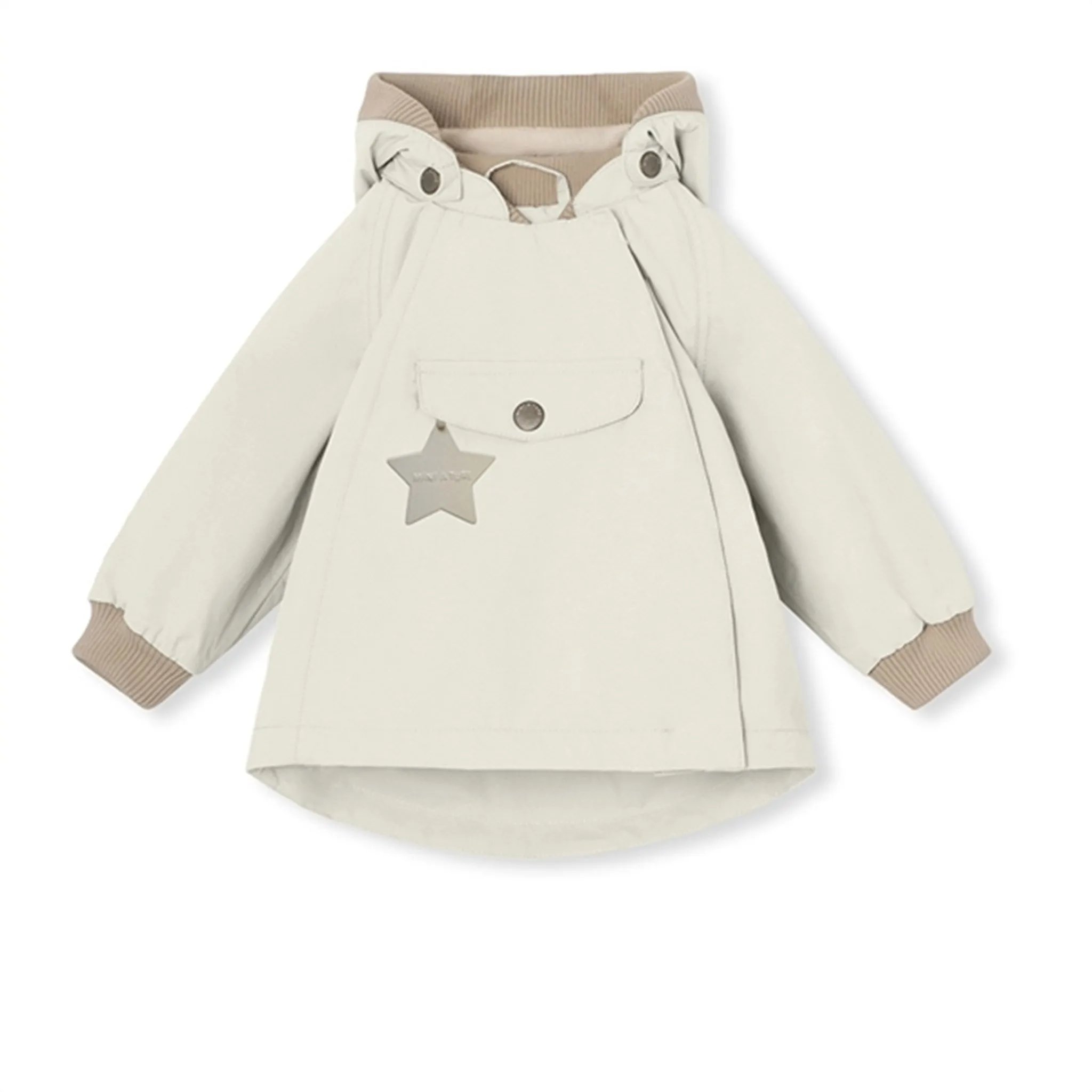 MINI A TURE WAI Spring Jacket w/Fleece Lining White Swan Cold-Weather Comfort