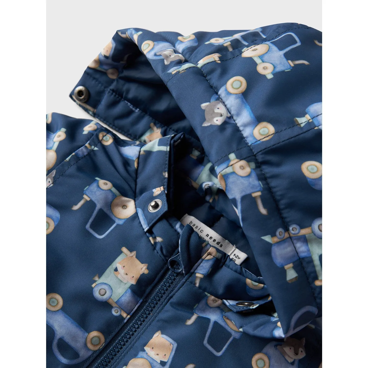 Name It Dark Denim Train Max Jacket AOP Stain Resistant