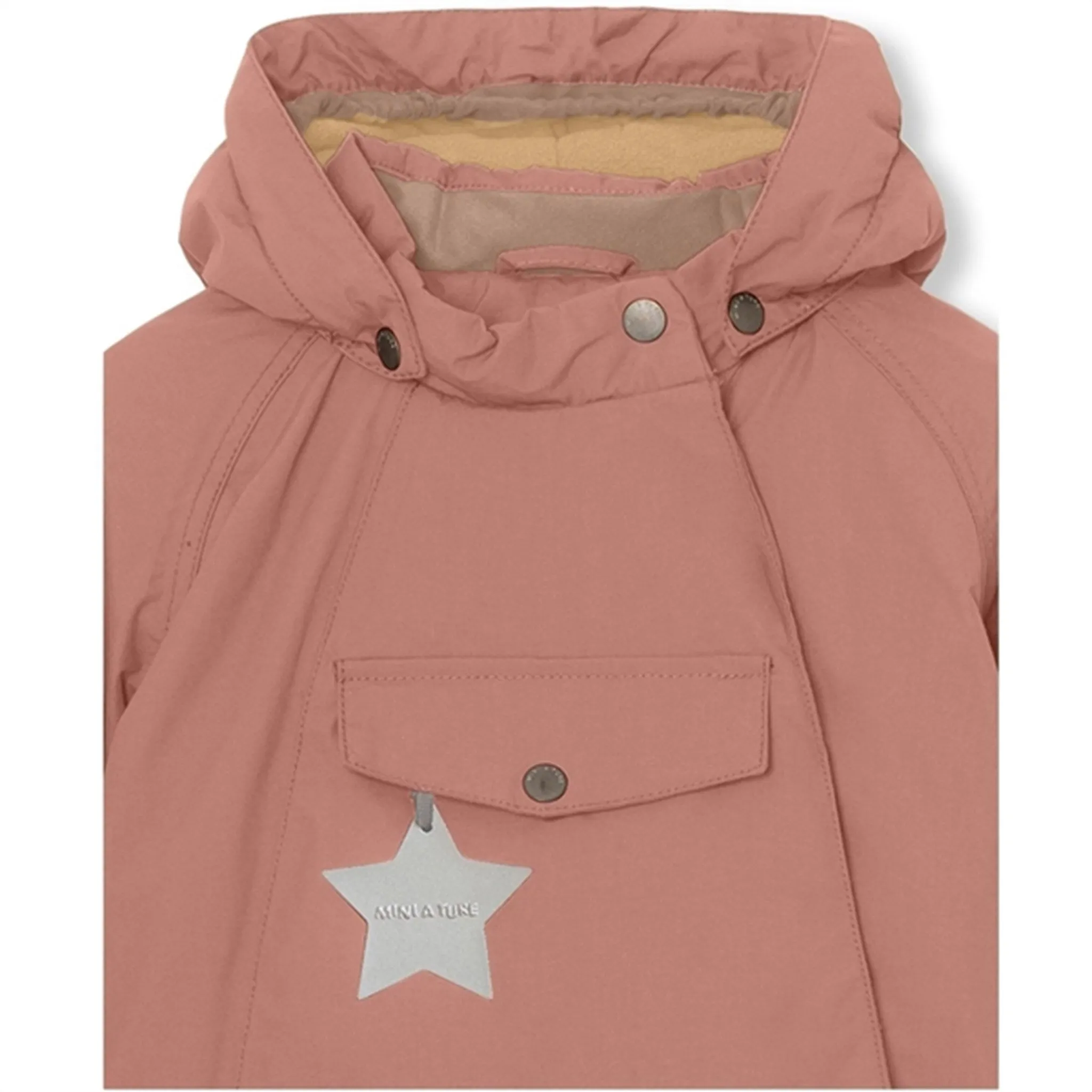 MINI A TURE Wang Fleece Winter Jacket Wood Rose Analysis
