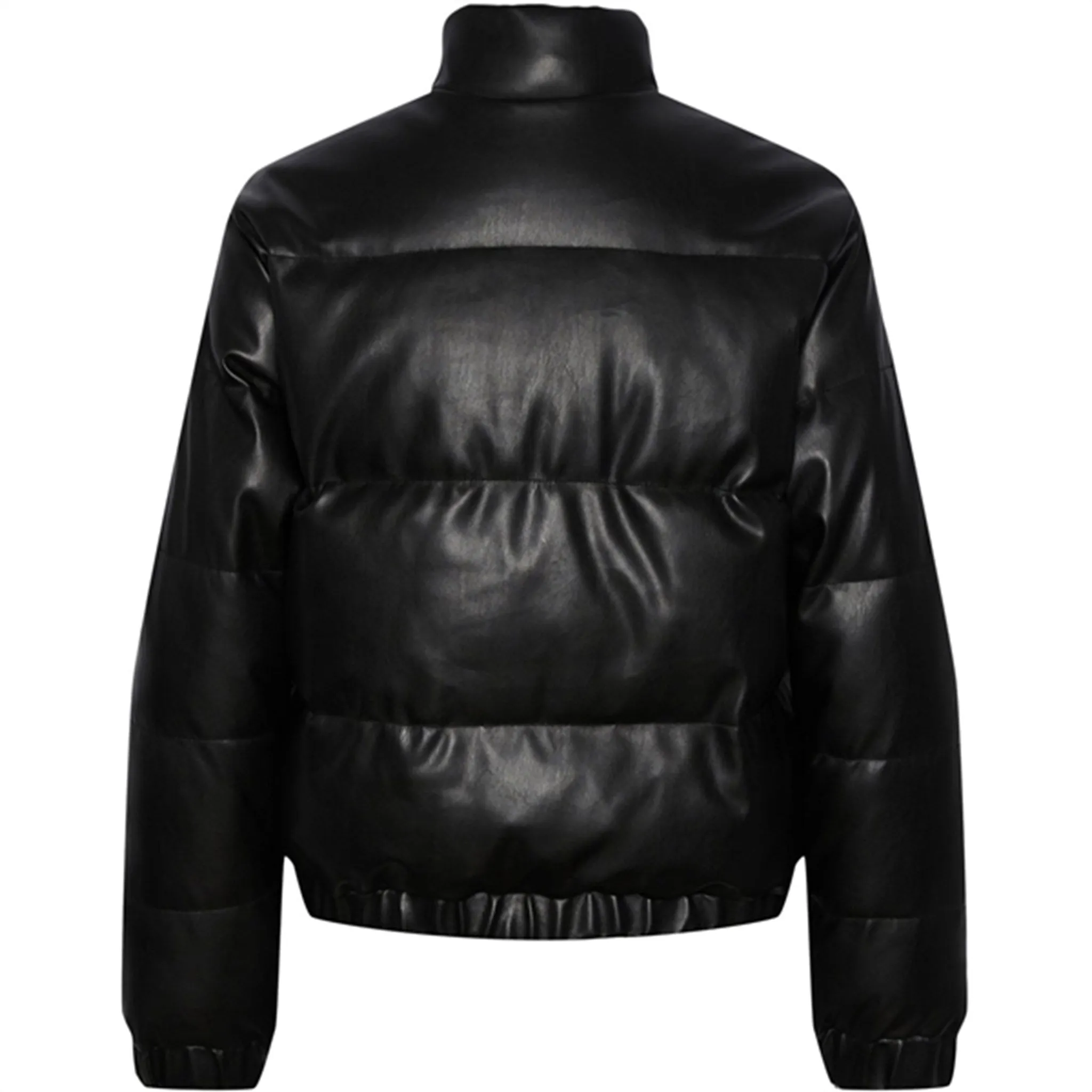 Boxy-Style Pieces Kids Black Jevi Short Padded PU Jacket