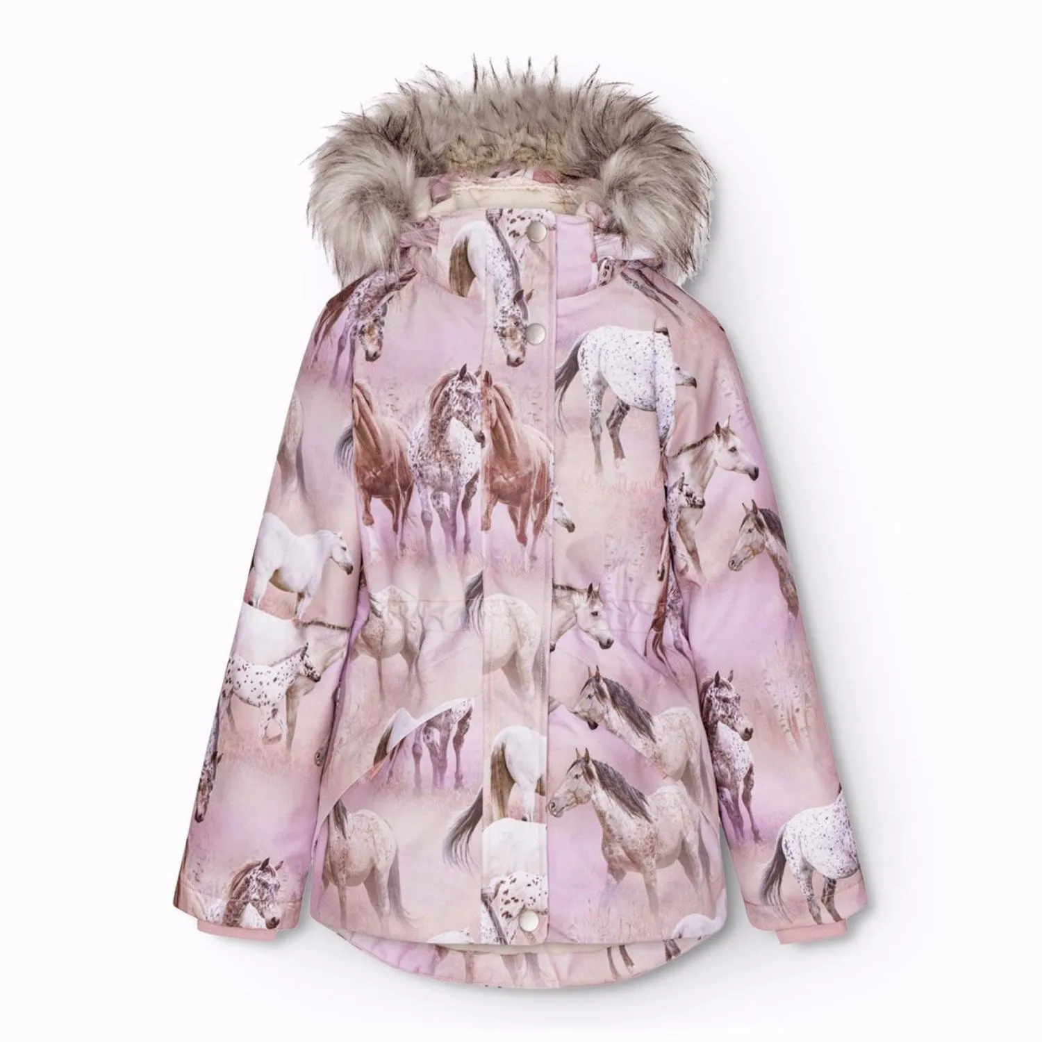 Molo Dreamy Horses Cathy Fur Jacket Winter Weather Protection suitable for indoor activities