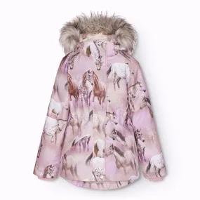 Molo Dreamy Horses Cathy Fur Jacket Winter Weather Protection suitable for indoor activities