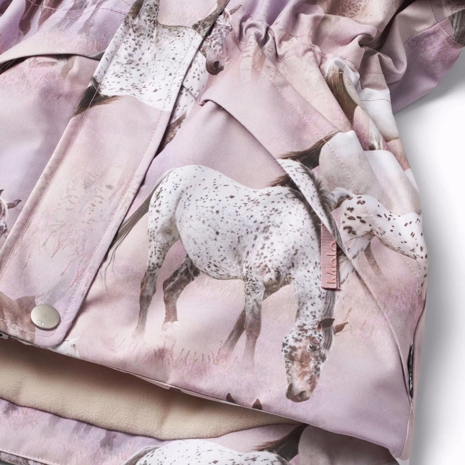 Reinforced Stress Points MultiPocket Design Molo Dreamy Horses Cathy Fur Jacket