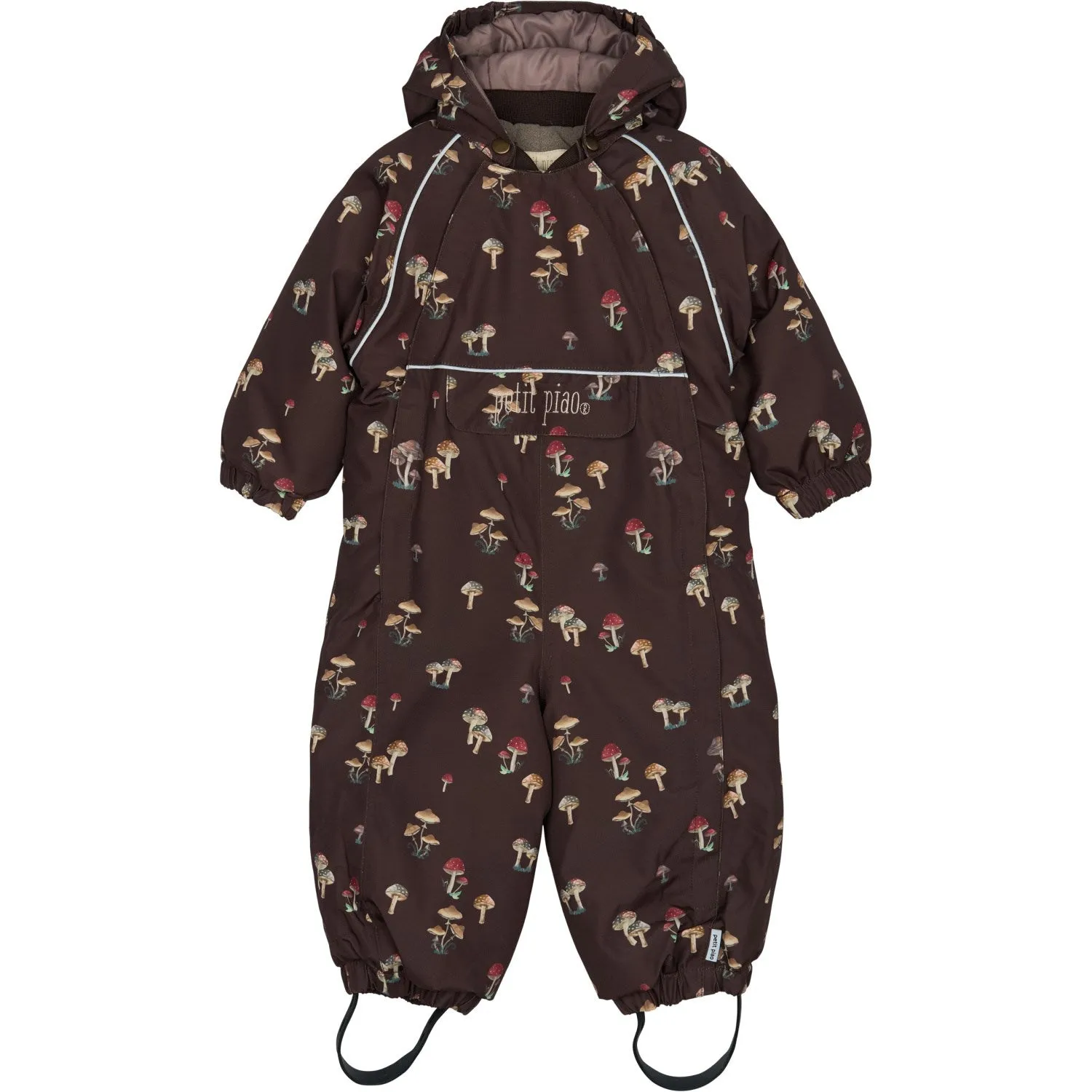 Petit Piao Fungi AOP PPDard Snowsuit Mandarin-Collar