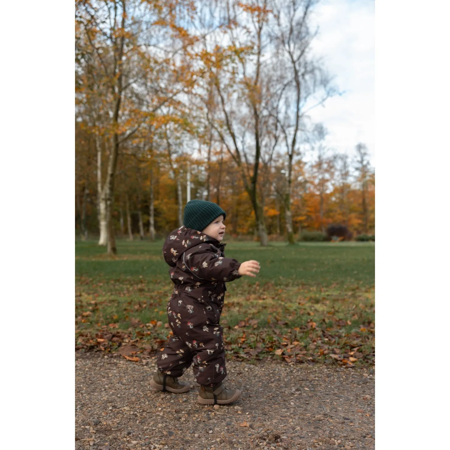 Pastel-Tone Petit Piao Fungi AOP PPDard Snowsuit