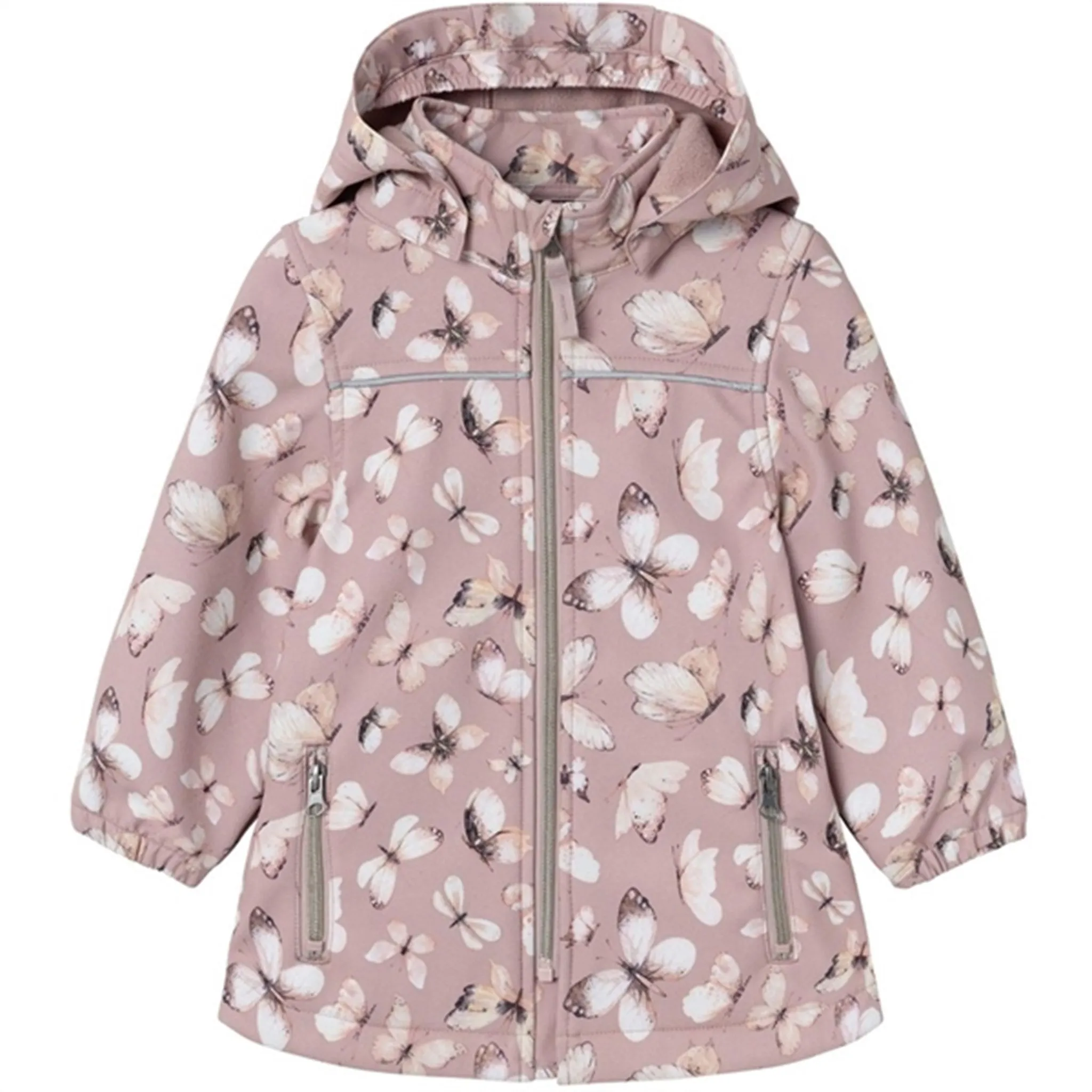 Interchangeable Liner System Packable Layer Name it Deauville Mauve Alfa08 Softshell Long Jacket Fly