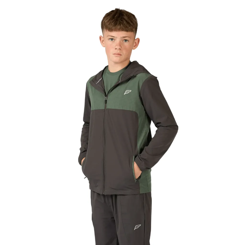 Double Layered Elbow Patches Stylish Outfit Frequency Evolve Tracksuit Junior
