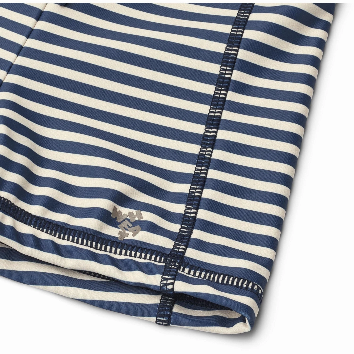 Oceanfront Living Wheat Blue Stripe Swim Shorts Ulrik