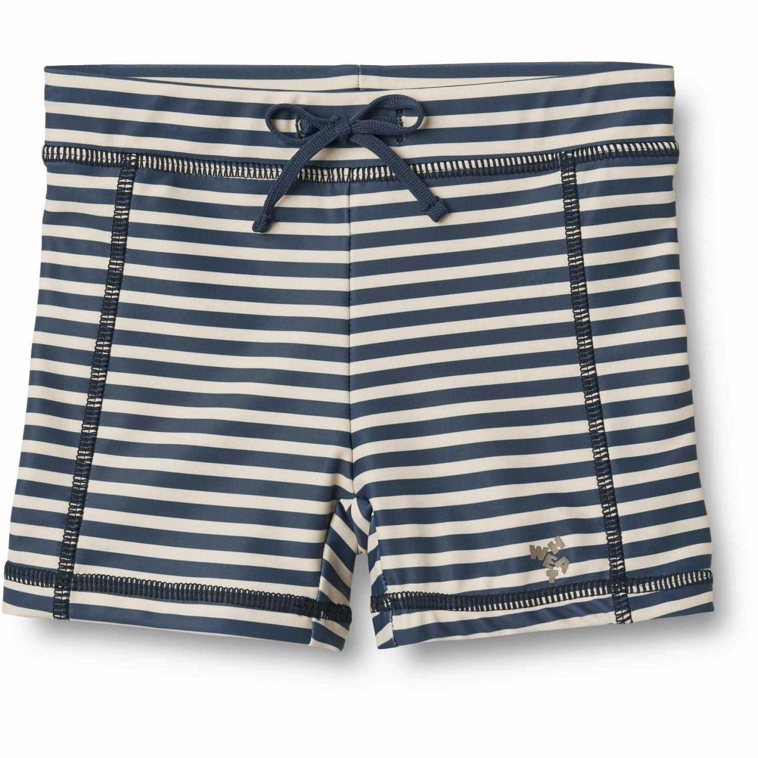 Wheat Blue Stripe Swim Shorts Ulrik Quick Adjust Drawcord Shape-Retention
