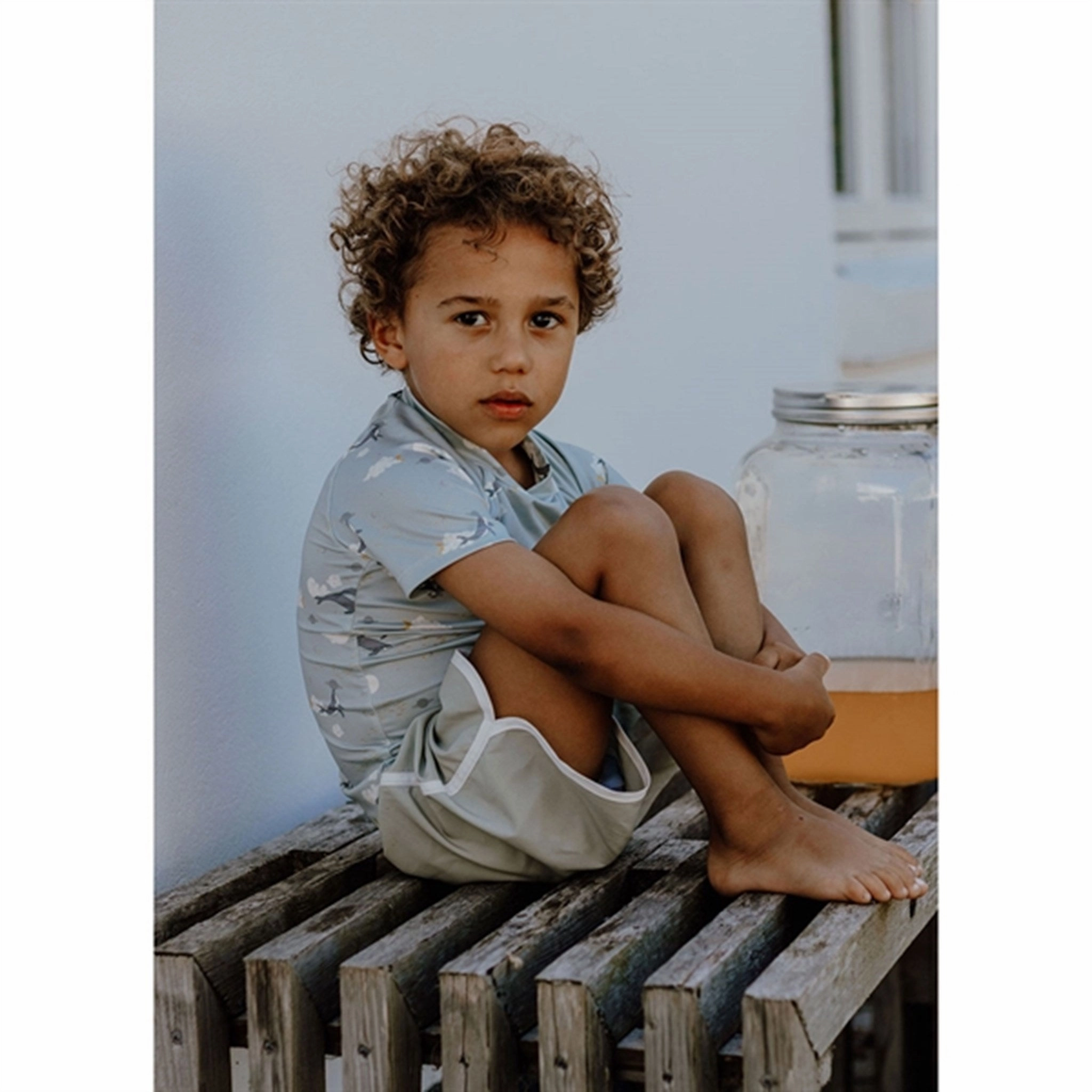 Double Layered Front Swim Fashion That's Mine Cete Sky Sami UV50  Swim T-shirt