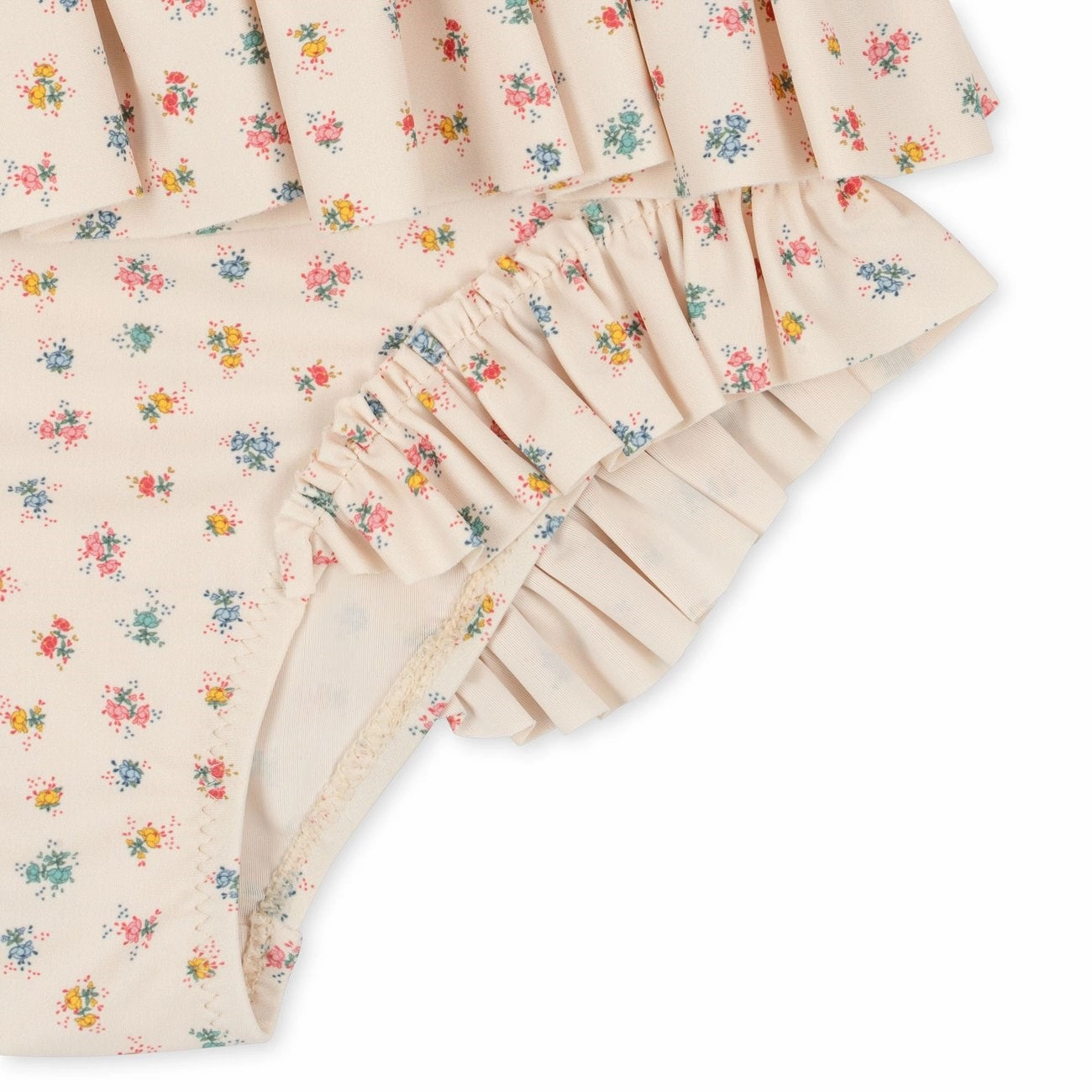 Konges Sl?jd Manuca Frill Swimsuit Bloomie Sprinkle Neutral Tone Trims