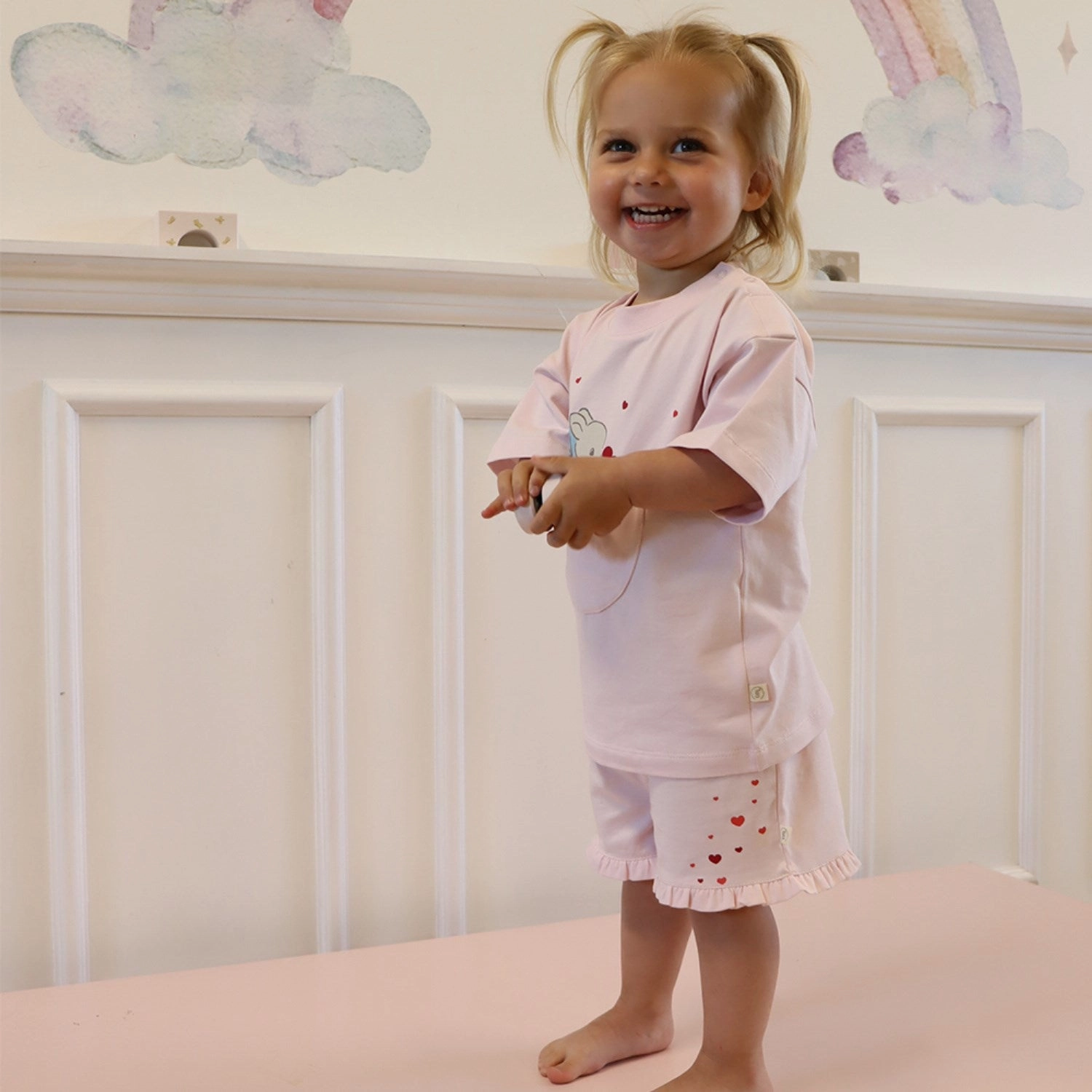 That's Mine X Luksusbaby Soft Pink Lara Set Active Lifestyle artisanal quality