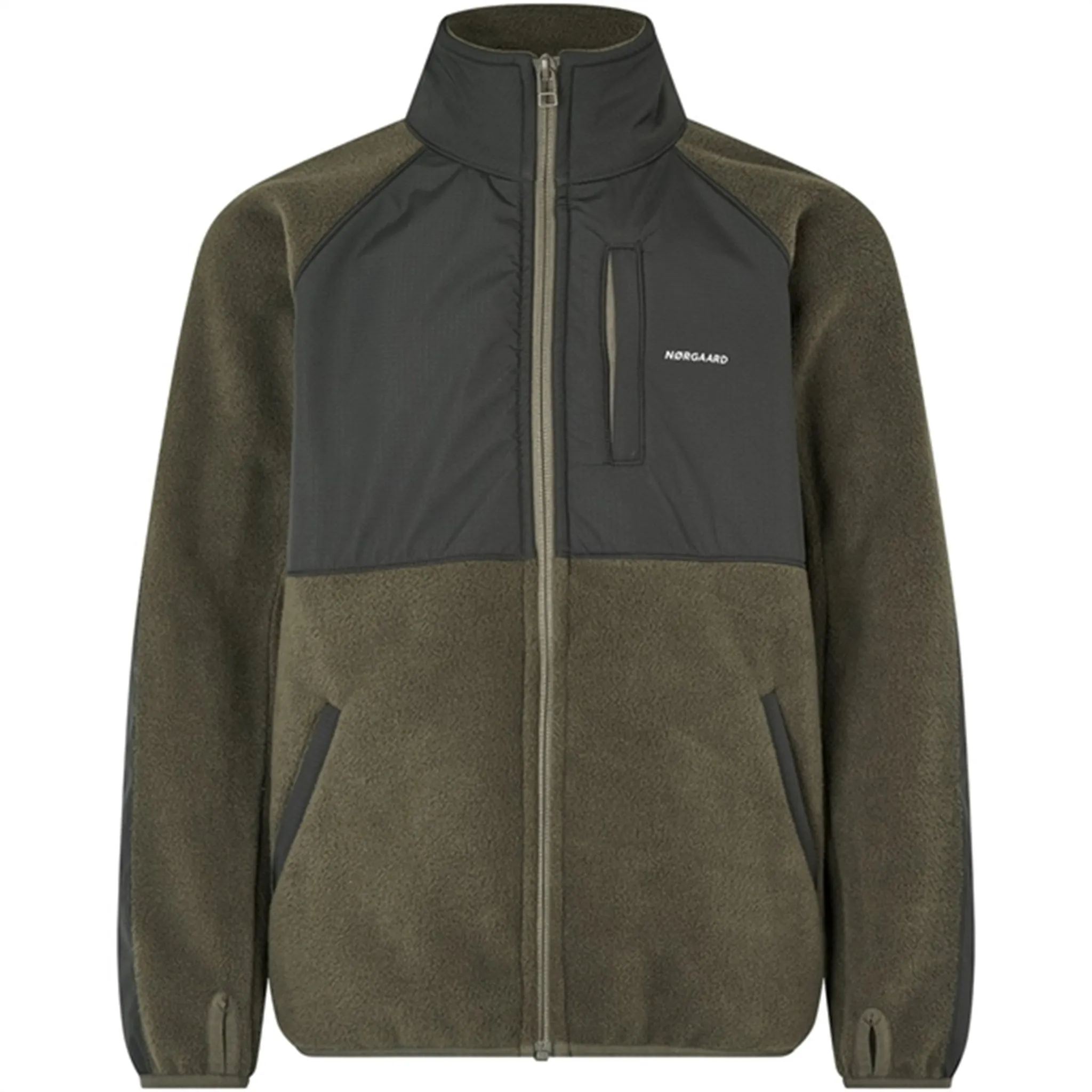 Comfy Fit Relaxed Comfort Mads N?rgaard Soft Fleece Taki Fleece Jacket Tarmac
