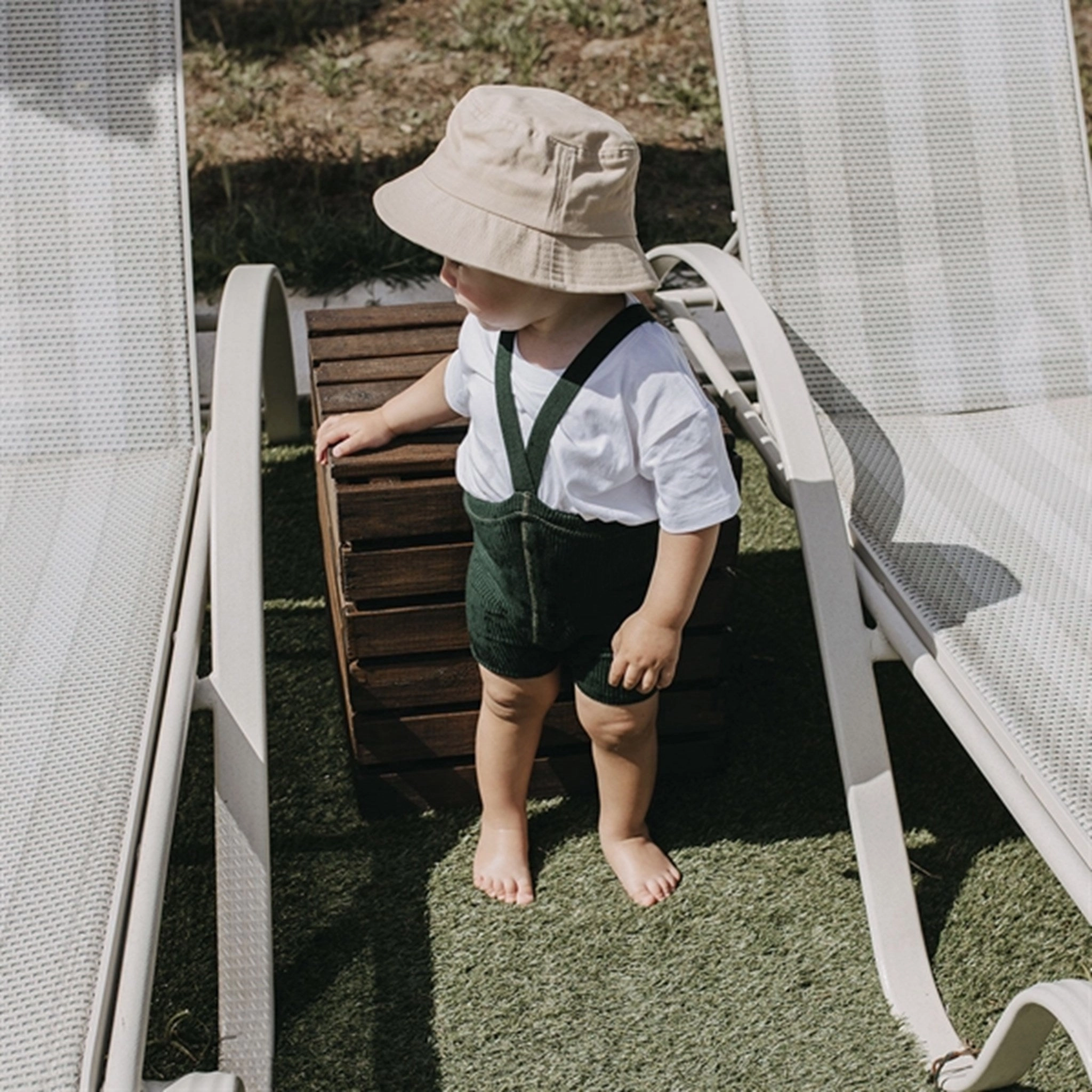 Sporty Design Basic Stretch Silly Silas Shorty Tights Dark Forest Green