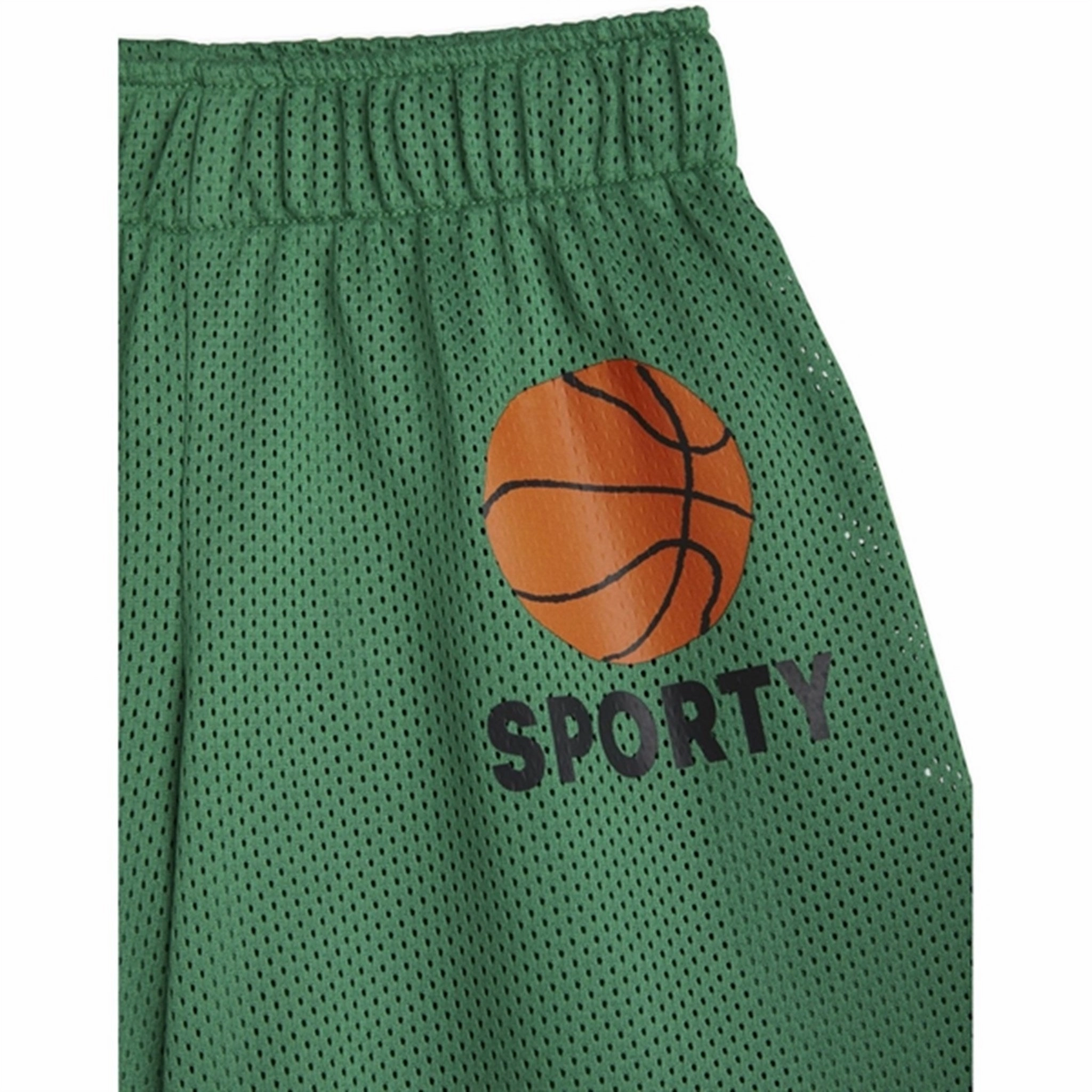 regular size Mini Rodini Green Basket Mesh Sp Shorts