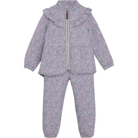 Sporty-Look Silky-Lining En Fant Egret Thermal Set W. Frills, AOP