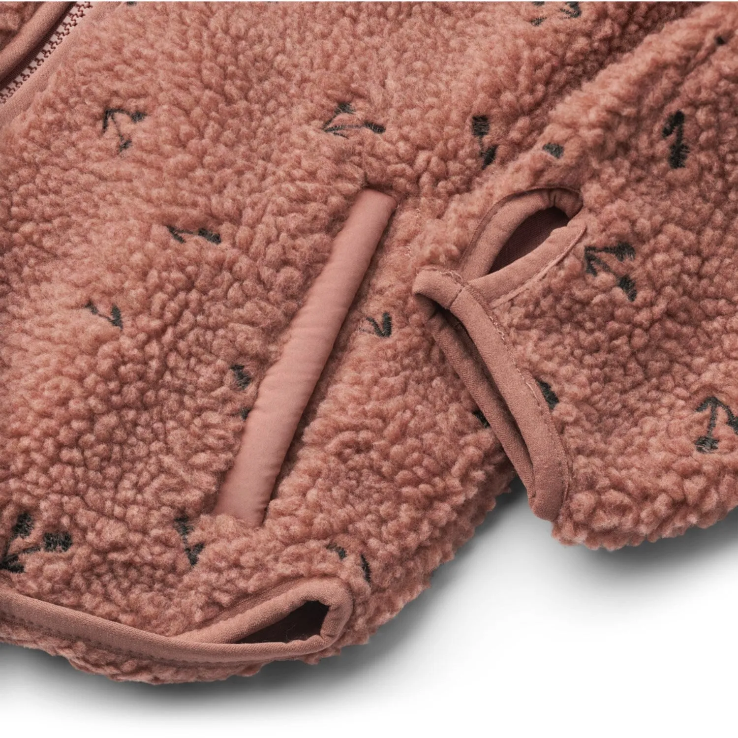 Versatile Use Outdoor Fit LieWood Cherries / Dark Rosetta Mara Pile Jacket