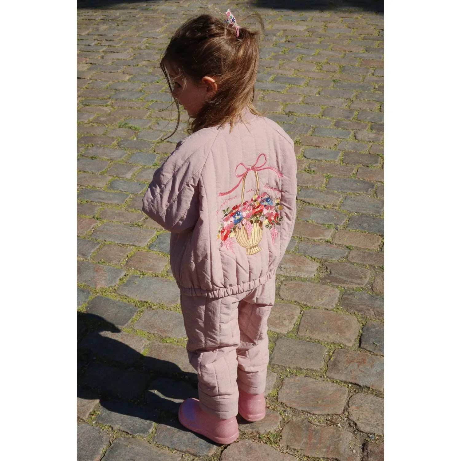 Bold patterned blouse Konges Sl?jd Deauville Mauve Juno Bomber Jacket