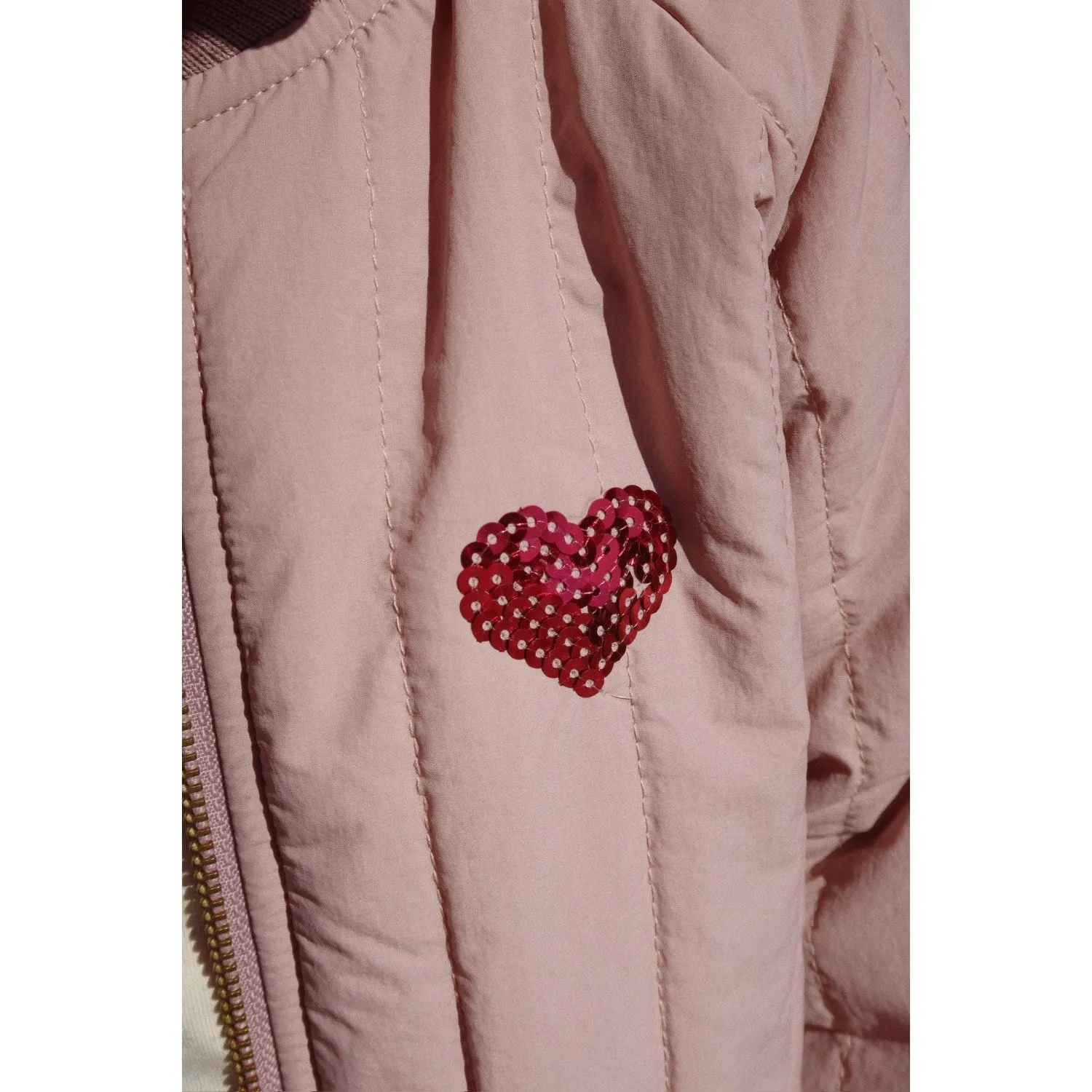 Soft and breathable blouse Konges Sl?jd Deauville Mauve Juno Bomber Jacket