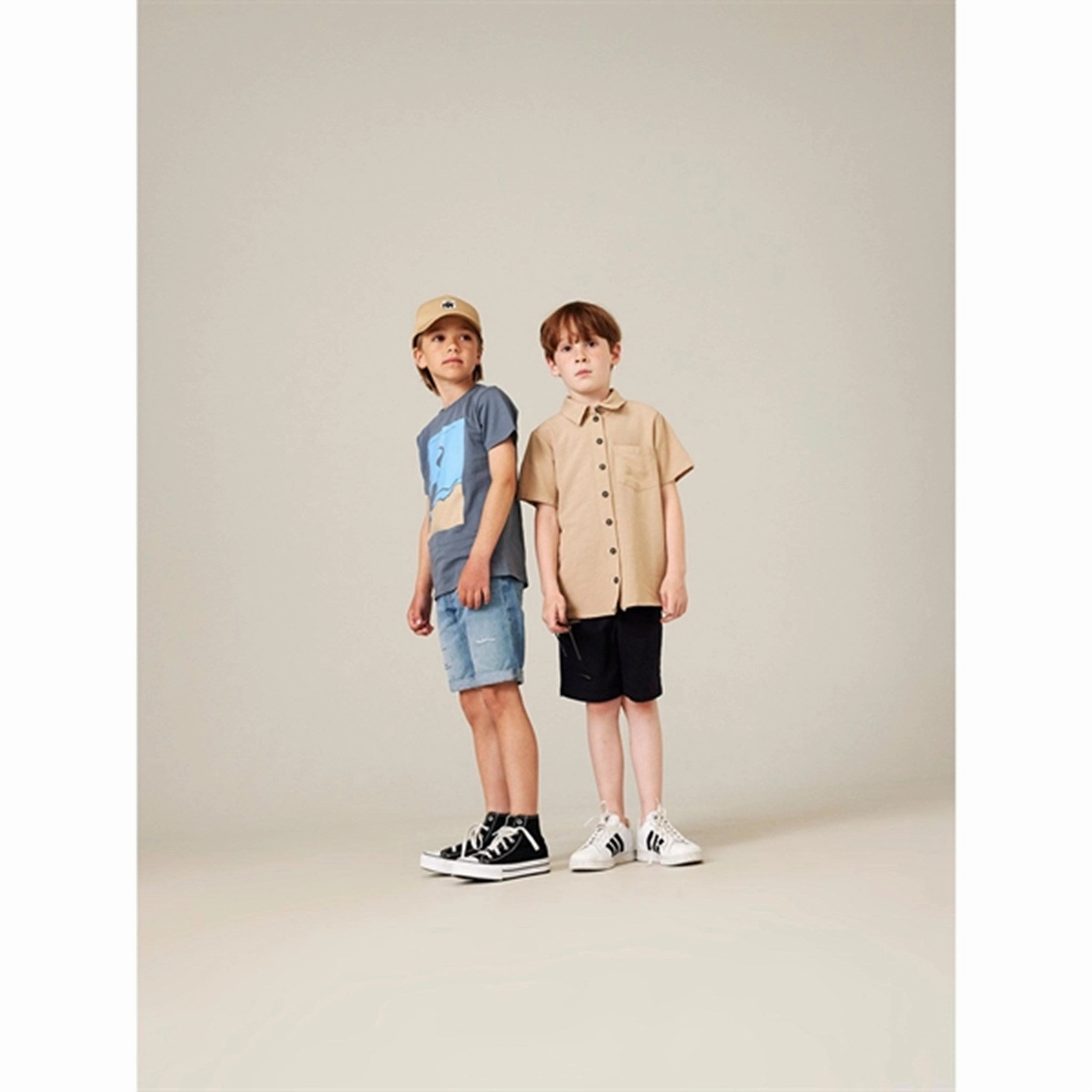 kids Name it Dark Sapphire Silas Slim Twill Shorts