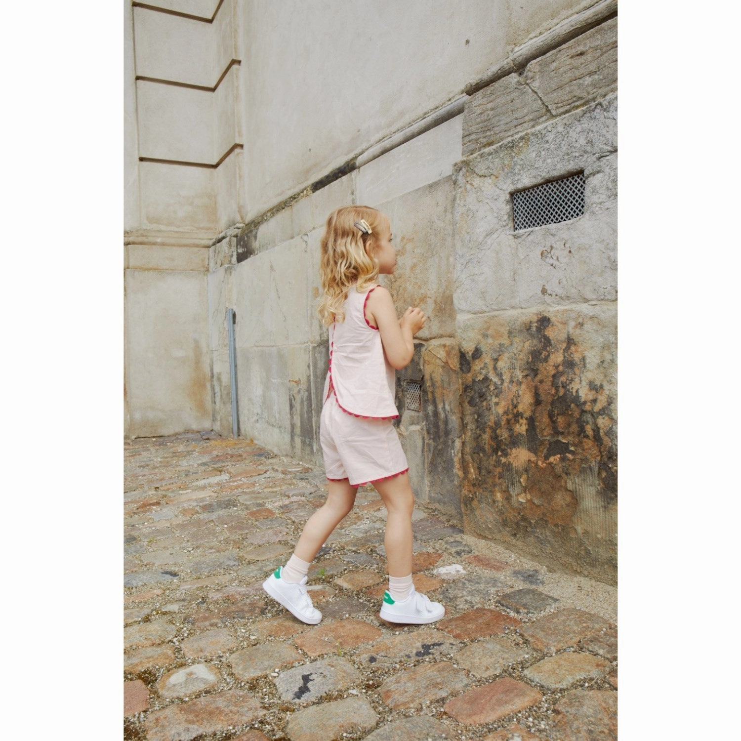 COPENHAGEN COLORS Dusty Rose Comb. Poplin Deco Summer Set Cargo Pockets Breathable fabric construction