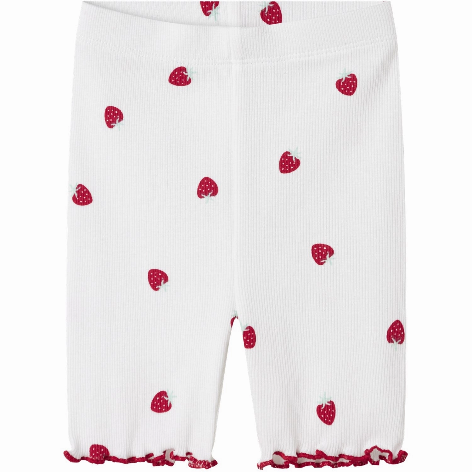 Street Layers Name It Bright White Jillie Slim Biker Shorts