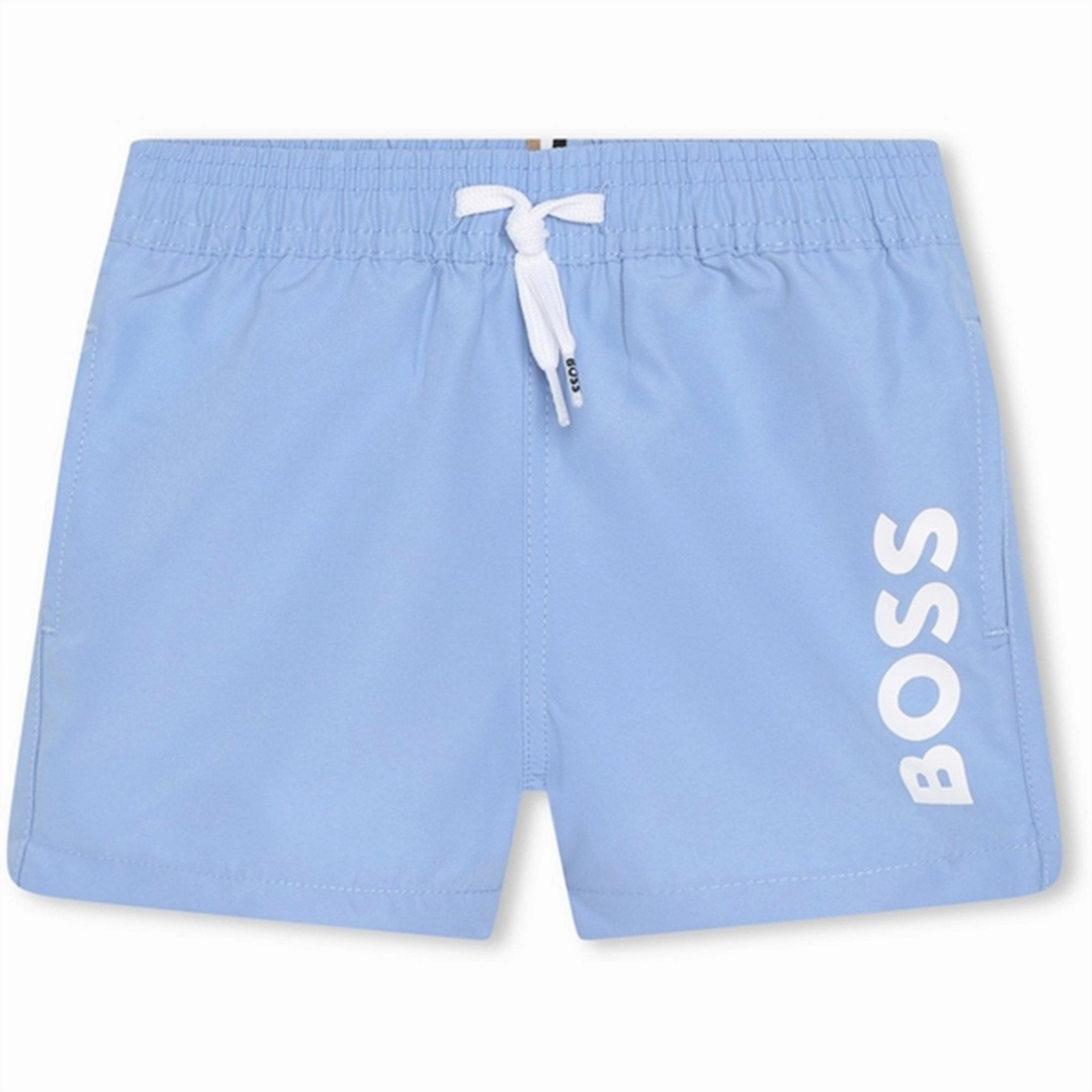 Anti microbial Getaway Gear Hugo Boss Baby Swim Shorts Pale Blue