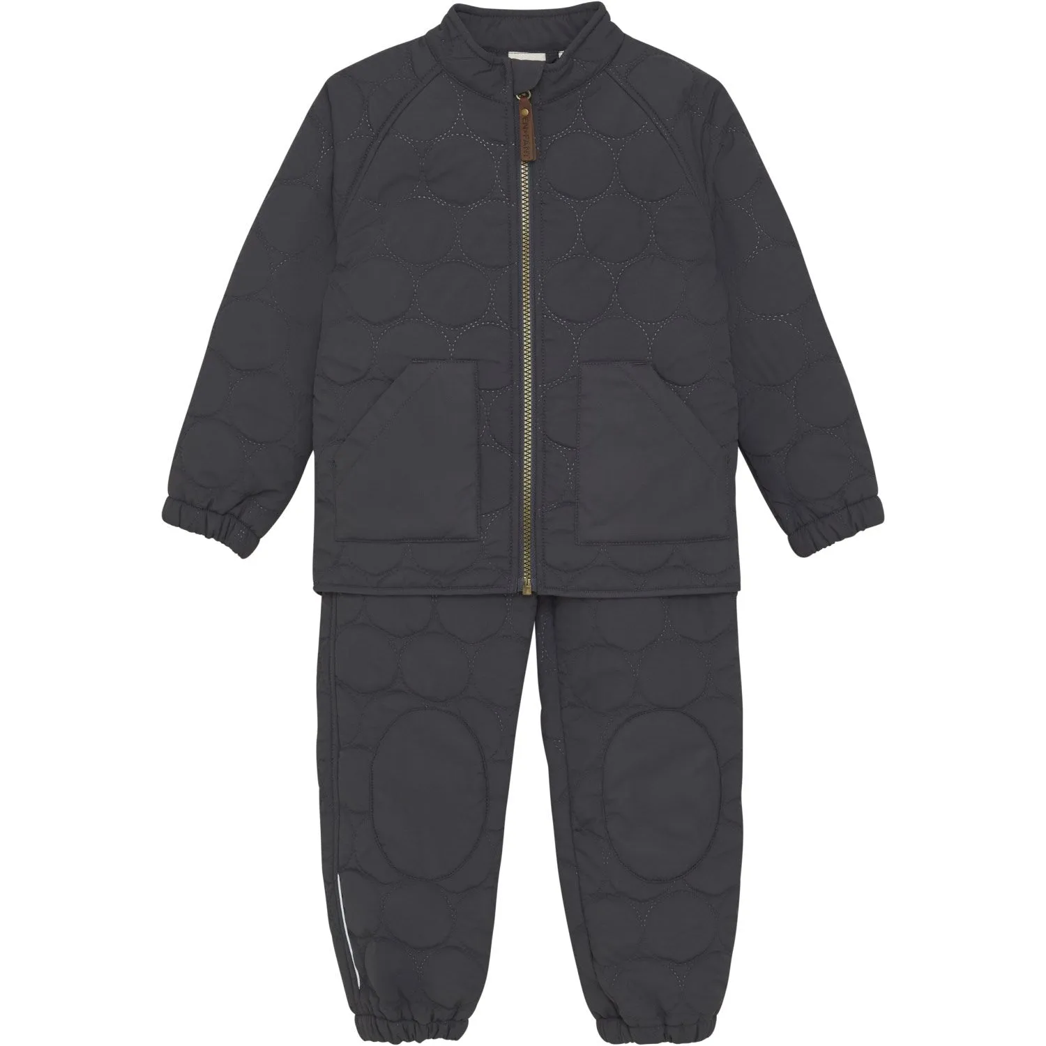 En Fant Ebony Thermal Set Soft, Solid Frayed-Edge Solid-color