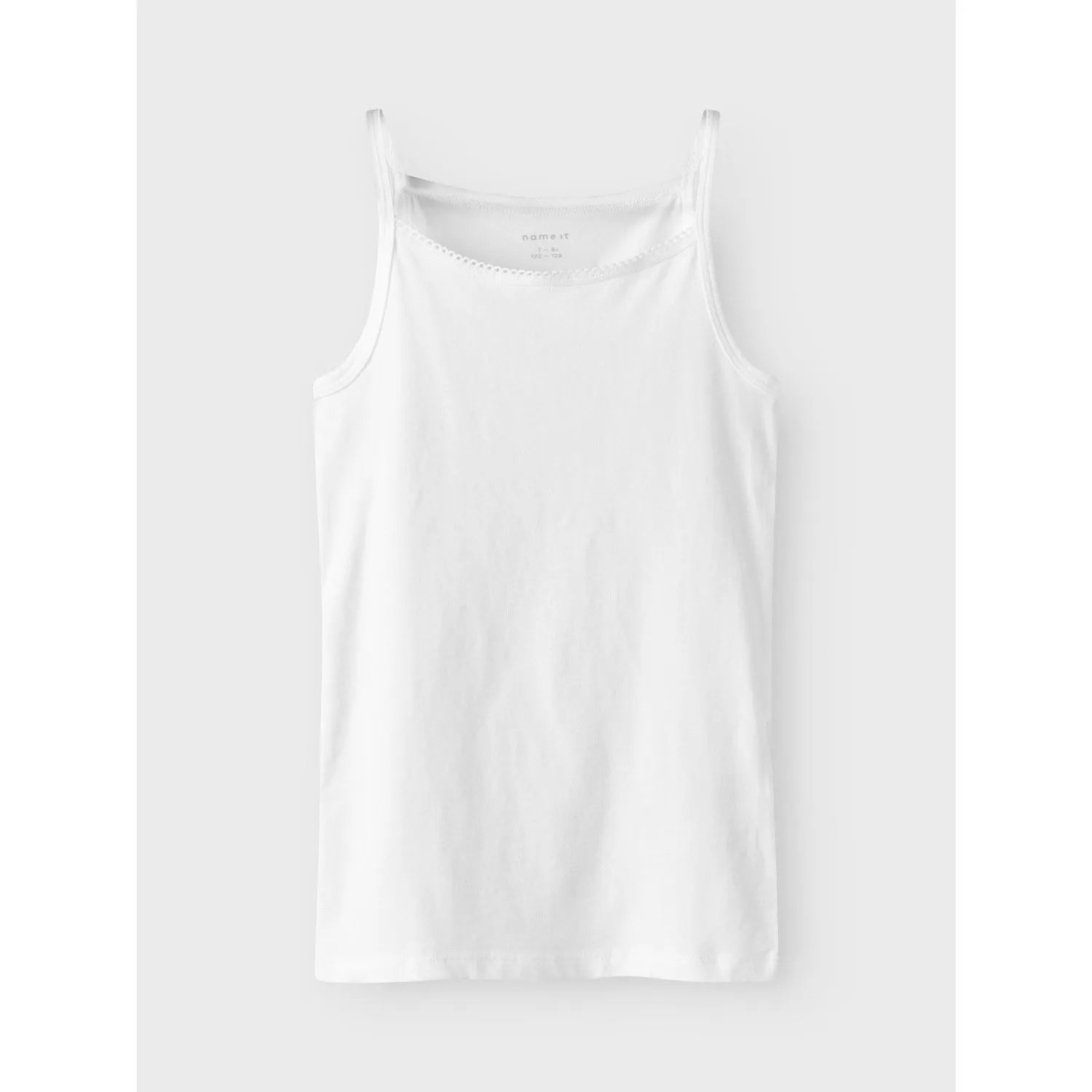 Name It Black Strap Top 4-Pack Black White Solid Noos Soft Padding