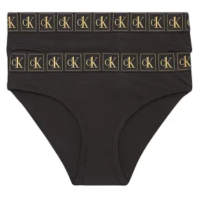 Stay Dry Gentle Support Calvin Klein Panties 2-Pack Black