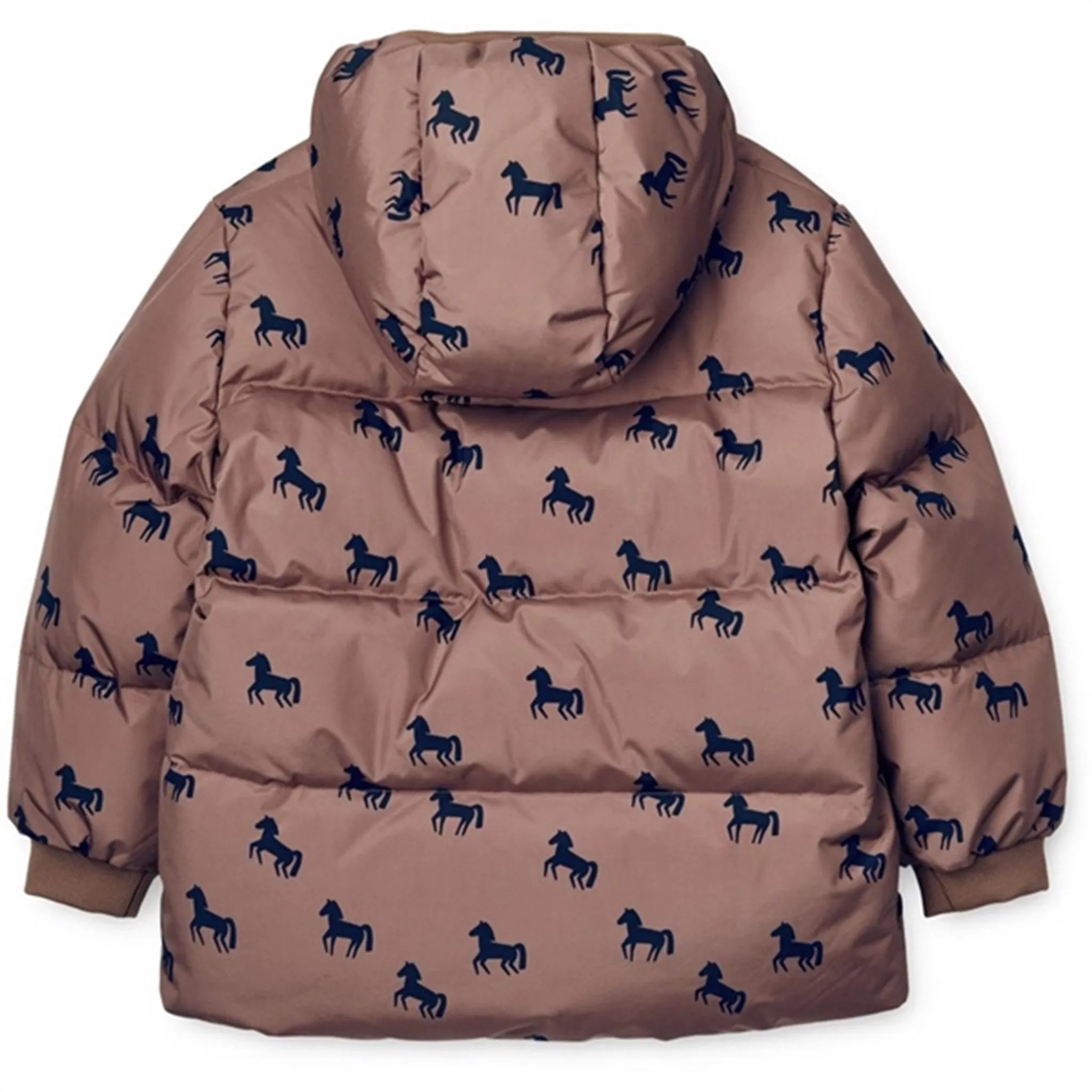 Comfortable work blouse Feminine everyday piece Liewood Palle Puffer Down Jacket Horses / Dark Rosetta