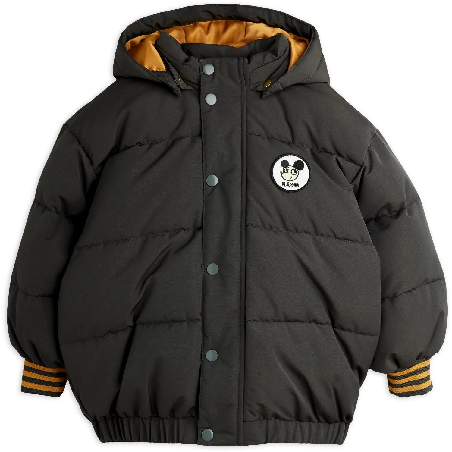 Mini Rodini Black Ritzratz Patch Puffer fireplace