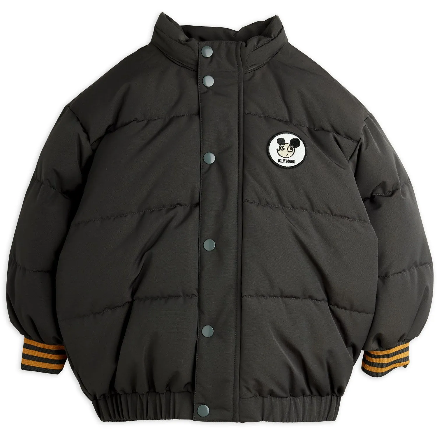 Standard Mini Rodini Black Ritzratz Patch Puffer