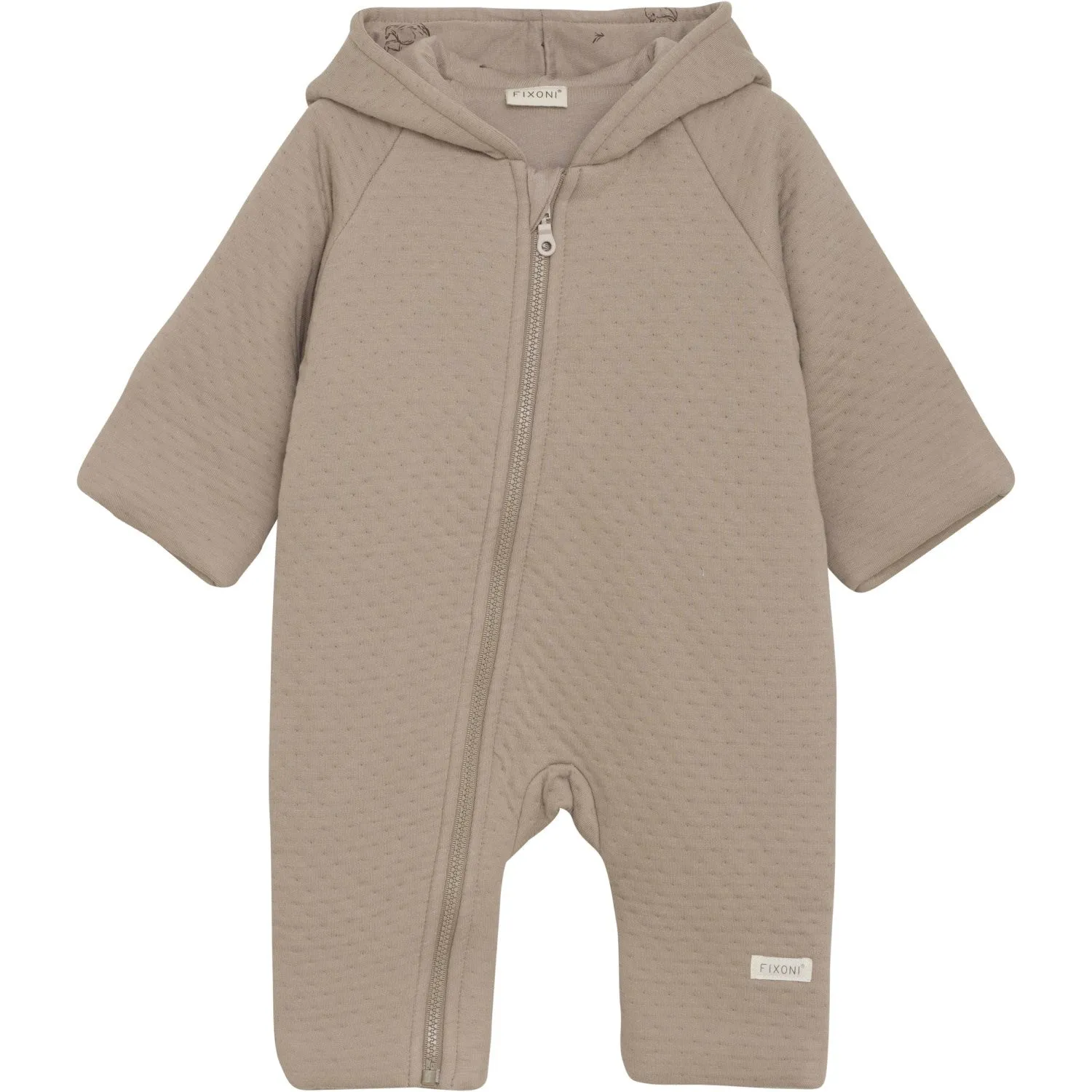 FIXONI Mocha Meringue Pram Suit W. Lining Cuffed-Sleeve Countryside-Style