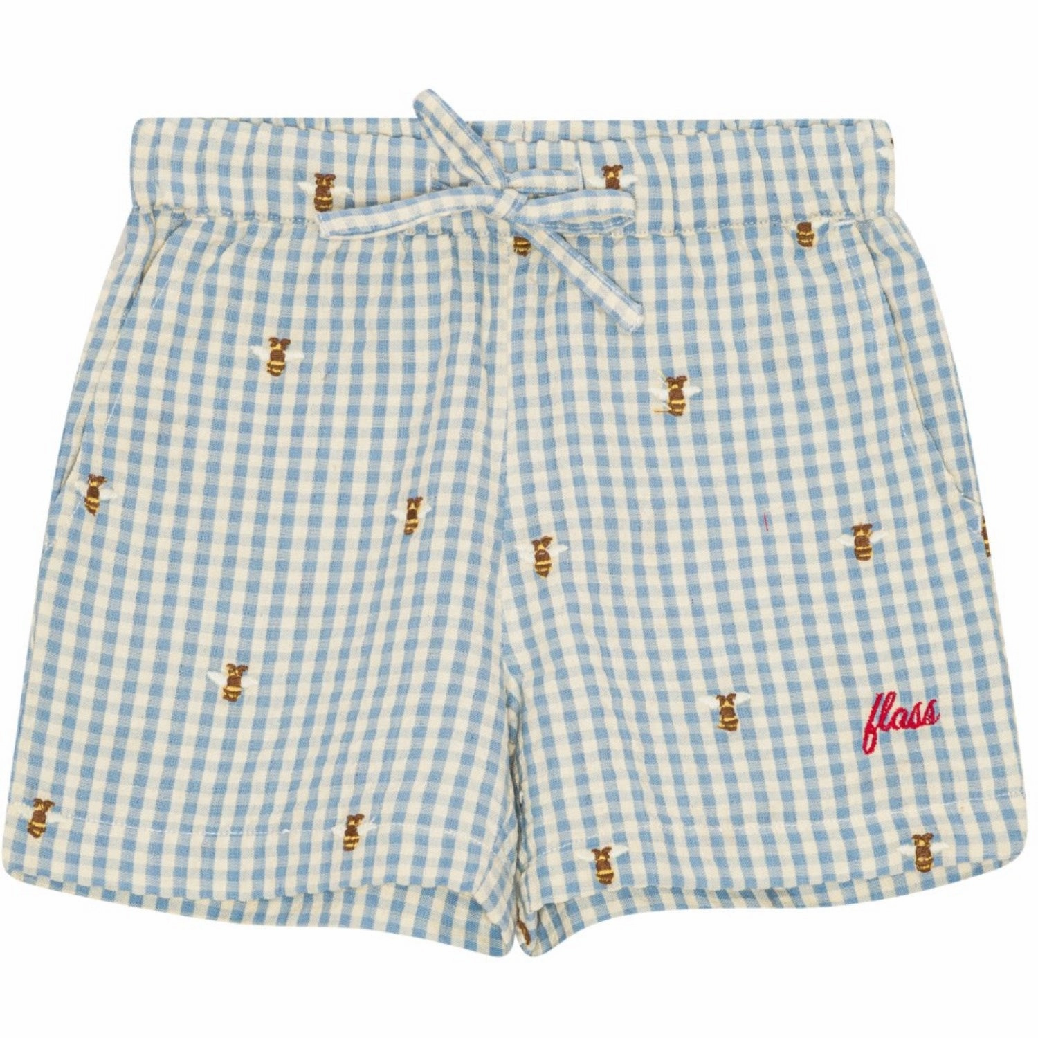 Fl?ss Bee Gingham Oliver Shorts khaki shorts meditation wear