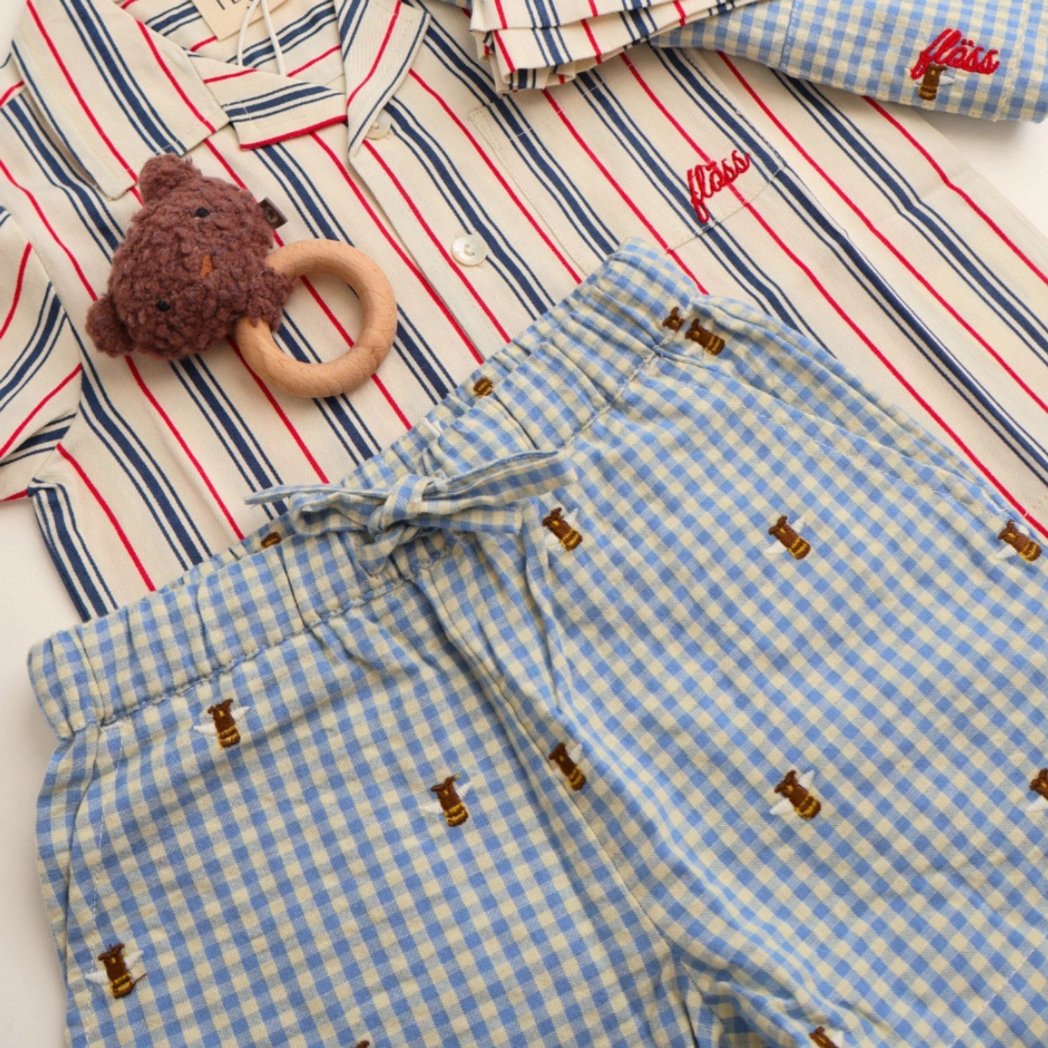 Fl?ss Bee Gingham Oliver Shorts Breeze Friendly