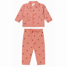 Fl?ss Berry Gingham Molly PJ Daily Set Evening Fit