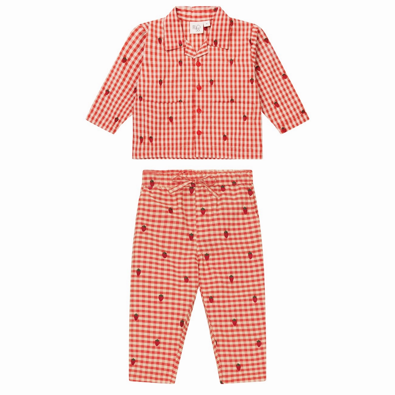Soft Rest Fl?ss Berry Gingham Molly PJ